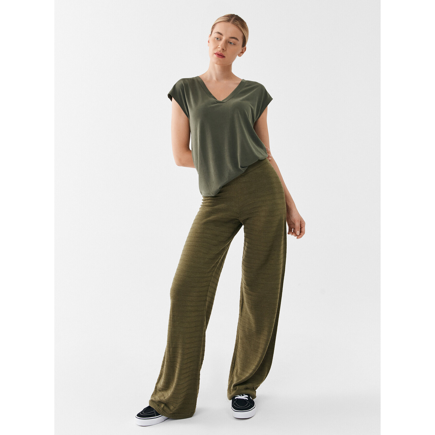 ONLY Блуза Free 15287041 Зелен Regular Fit - Pepit.bg