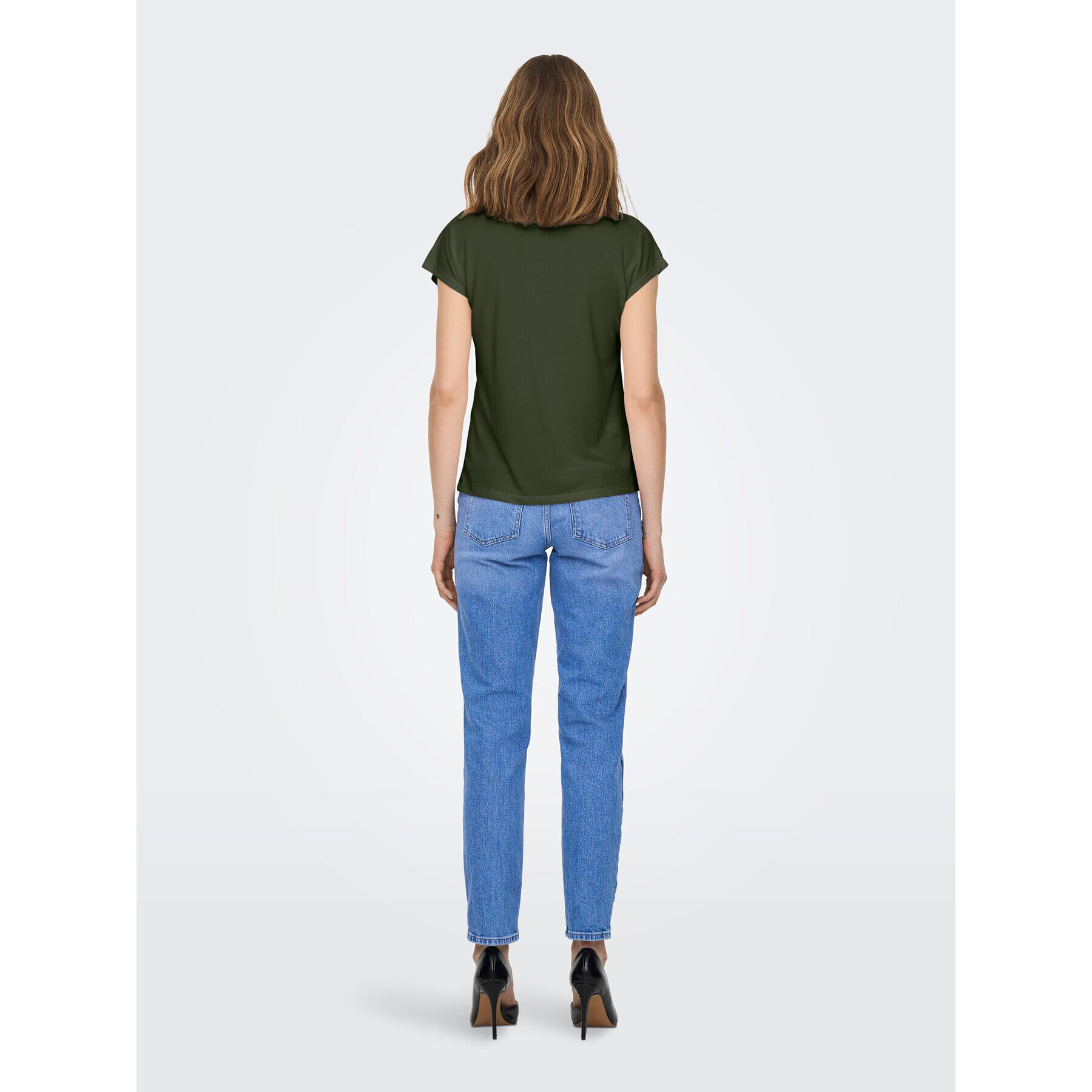 ONLY Блуза Free 15287041 Зелен Regular Fit - Pepit.bg