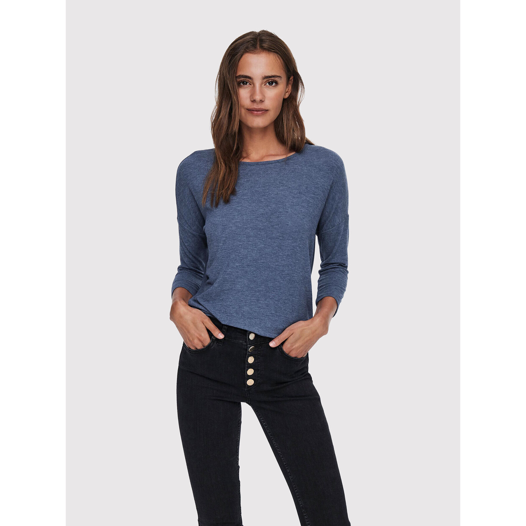ONLY Блуза Glamour 15157920 Син Loose Fit - Pepit.bg