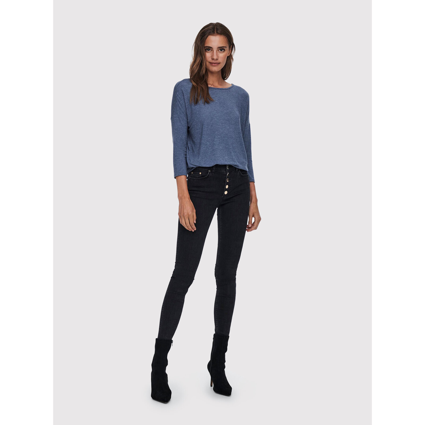ONLY Блуза Glamour 15157920 Син Loose Fit - Pepit.bg