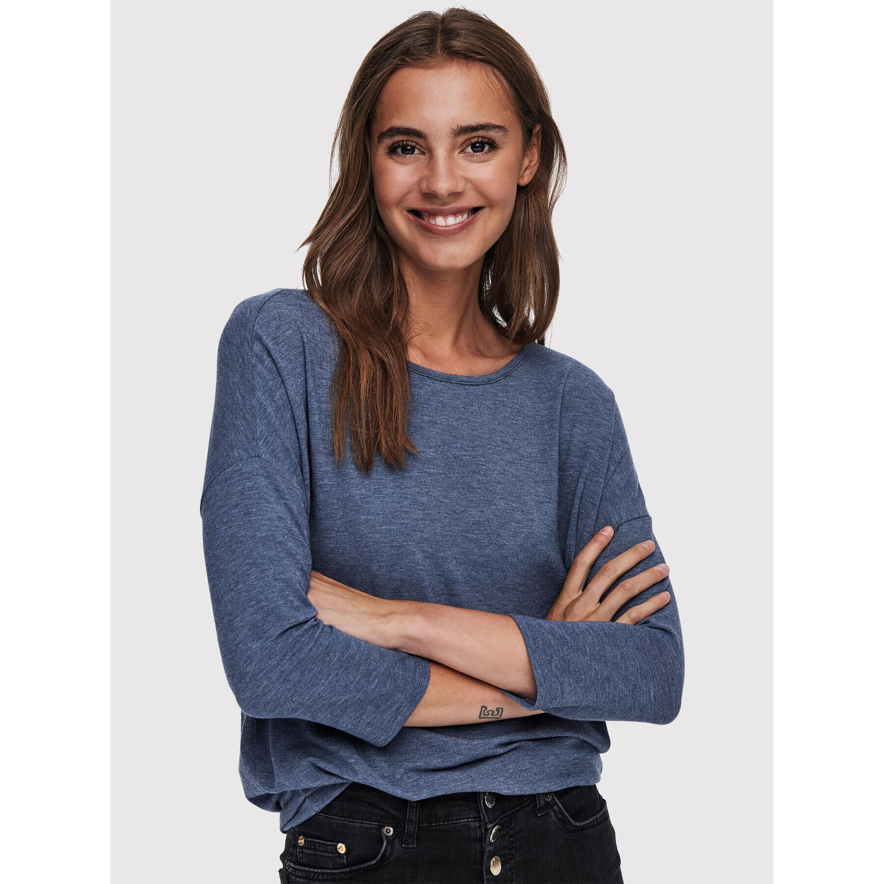 ONLY Блуза Glamour 15157920 Син Loose Fit - Pepit.bg