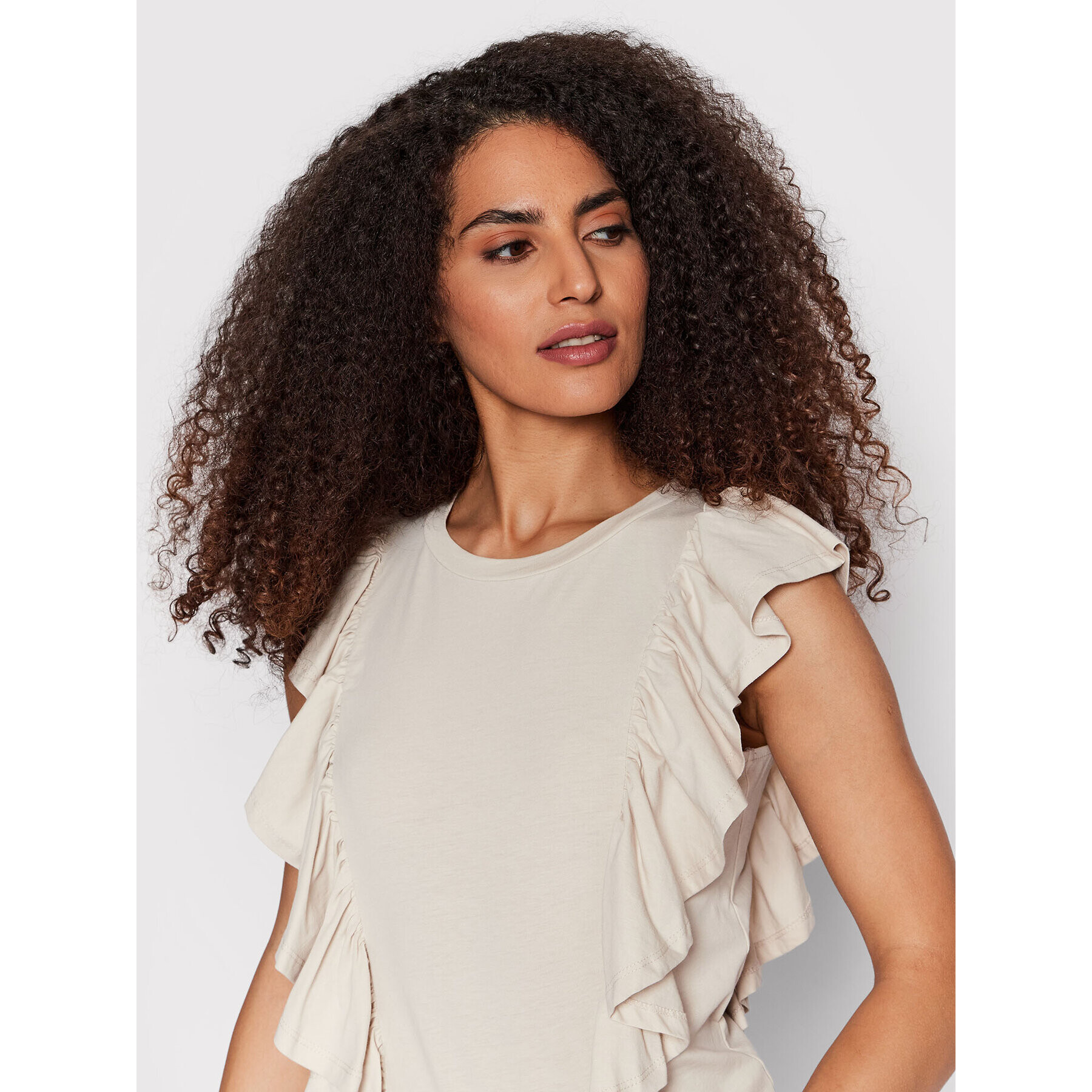 ONLY Блуза Mara 15257785 Бежов Regular Fit - Pepit.bg