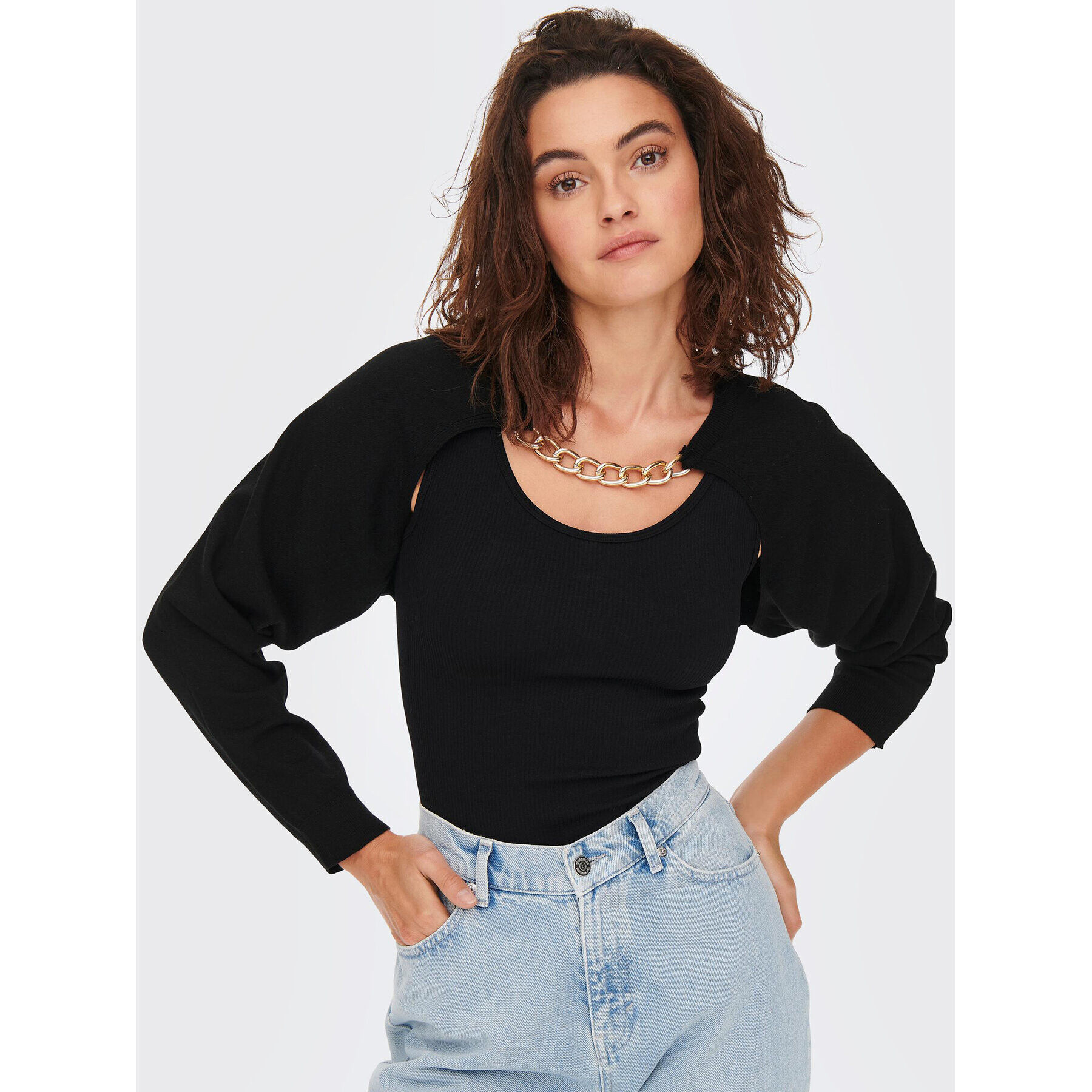 ONLY Болерце Diva 15281346 Черен Regular Fit - Pepit.bg
