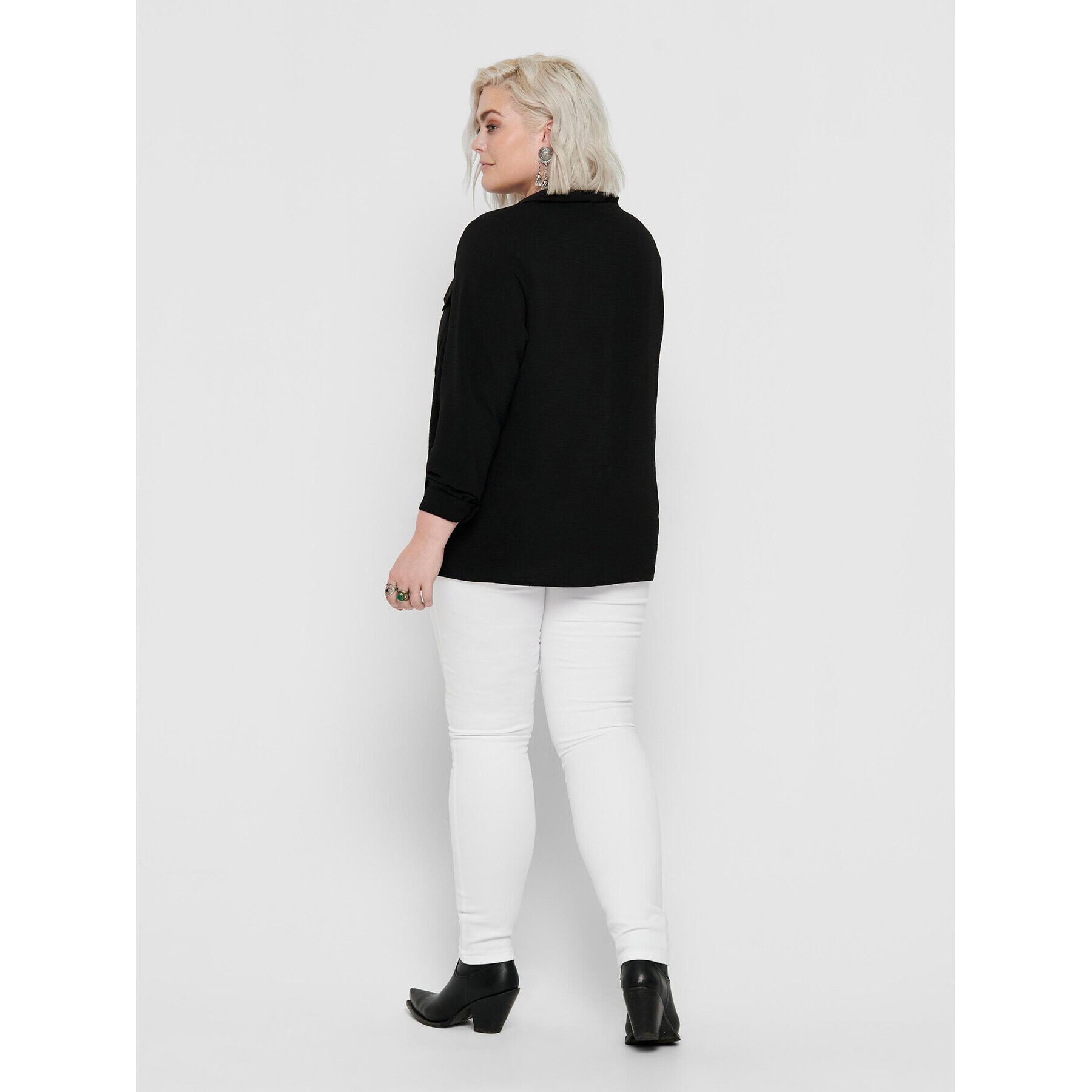 ONLY Carmakoma Дънки 15197368 Бял Skinny Fit - Pepit.bg