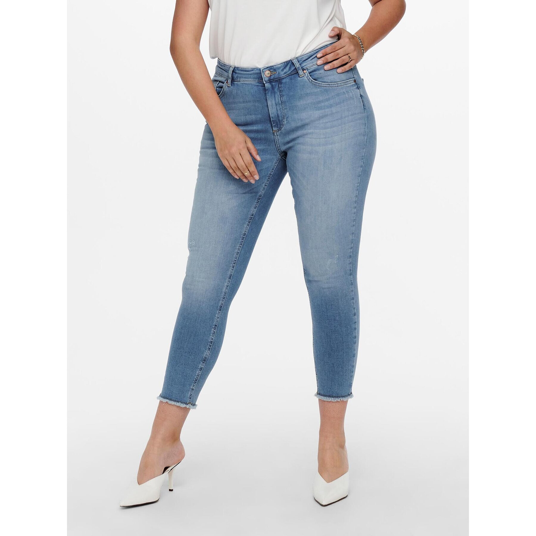 ONLY Carmakoma Дънки 15198408 Син Skinny Fit - Pepit.bg