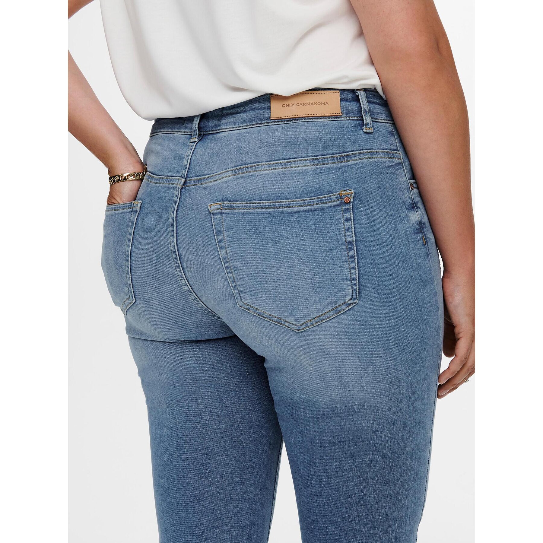 ONLY Carmakoma Дънки 15198408 Син Skinny Fit - Pepit.bg