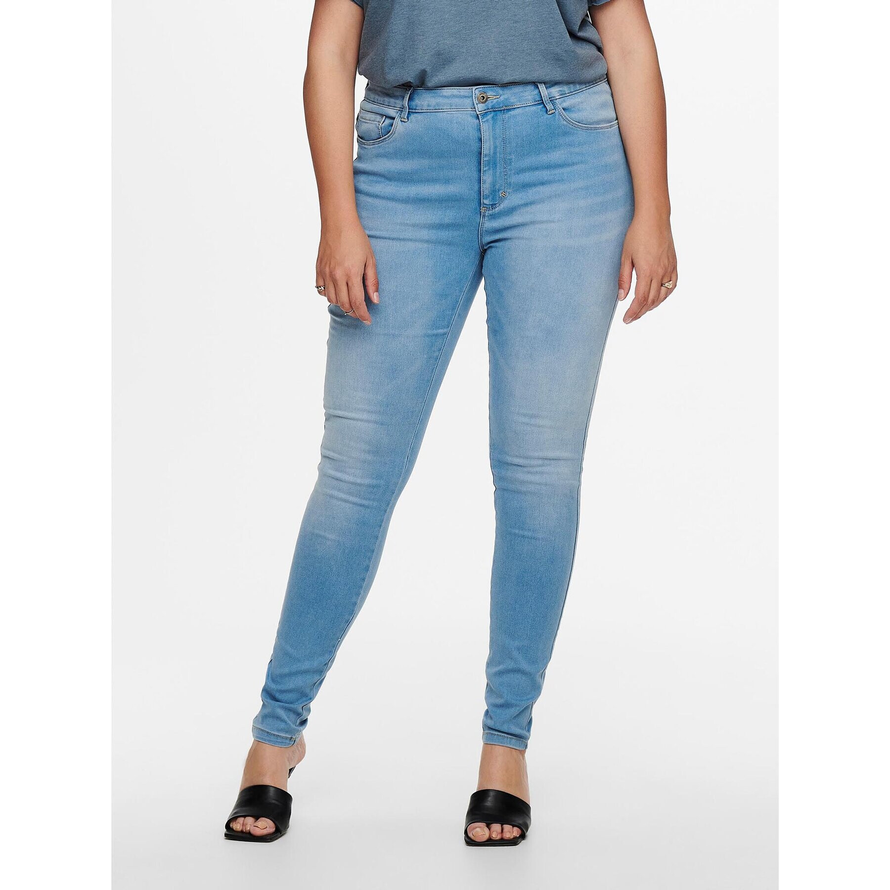 ONLY Carmakoma Дънки 15199400 Син Skinny Fit - Pepit.bg