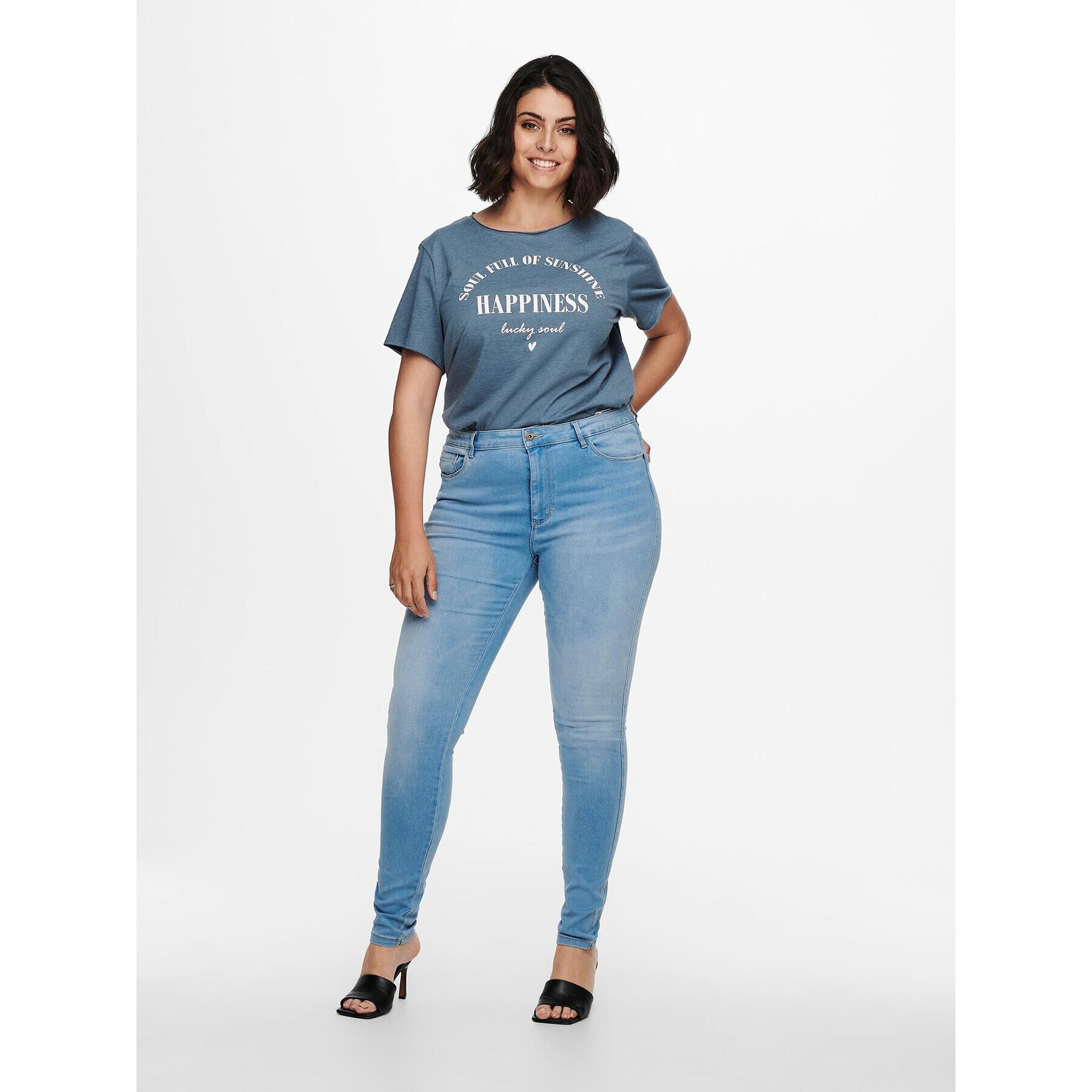 ONLY Carmakoma Дънки 15199400 Син Skinny Fit - Pepit.bg