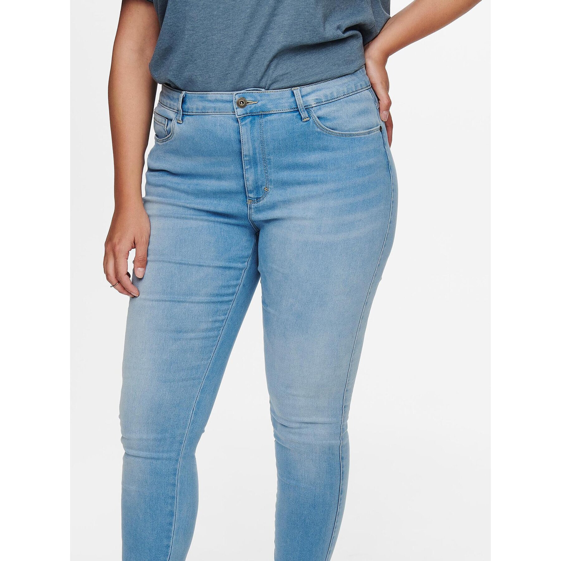 ONLY Carmakoma Дънки 15199400 Син Skinny Fit - Pepit.bg