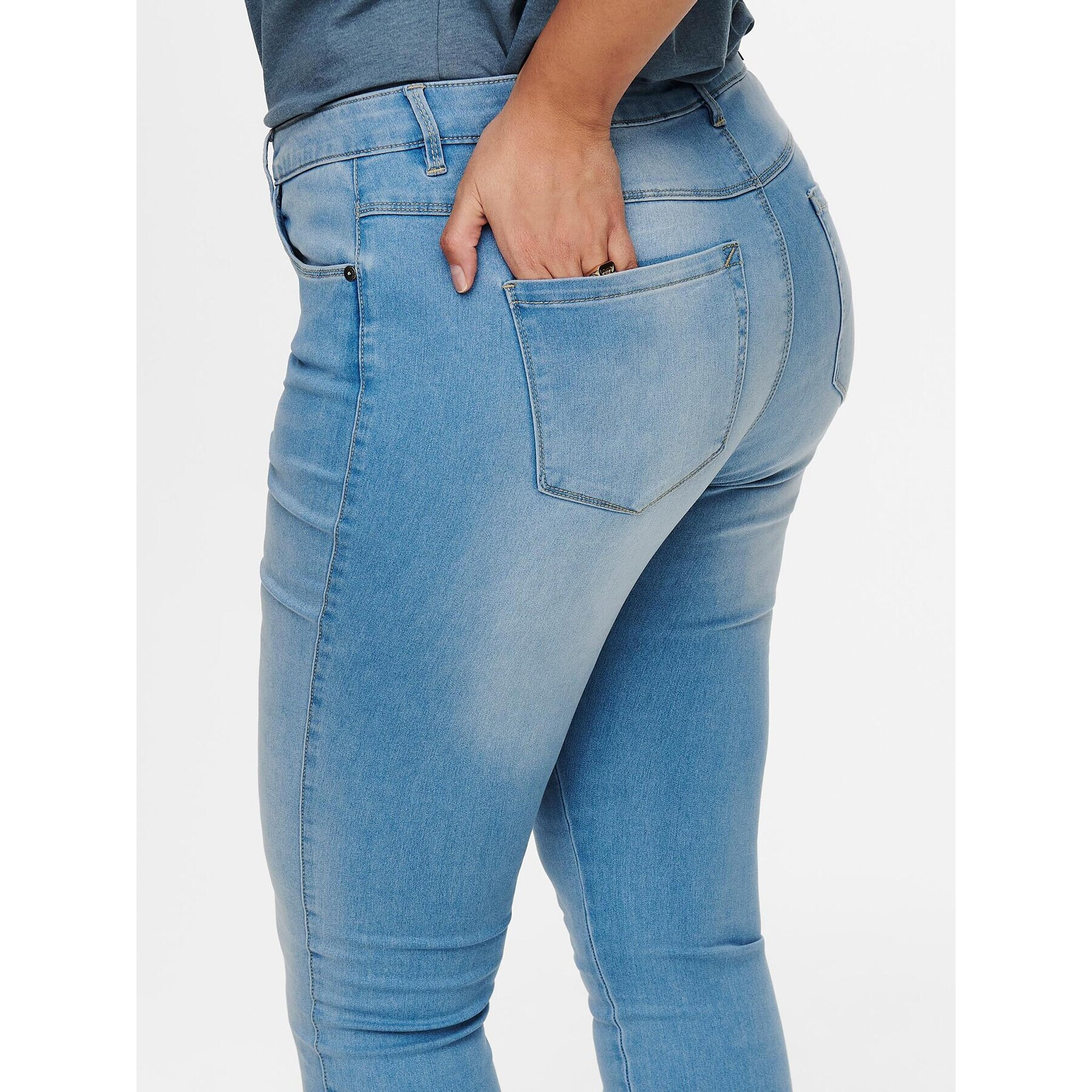 ONLY Carmakoma Дънки 15199400 Син Skinny Fit - Pepit.bg
