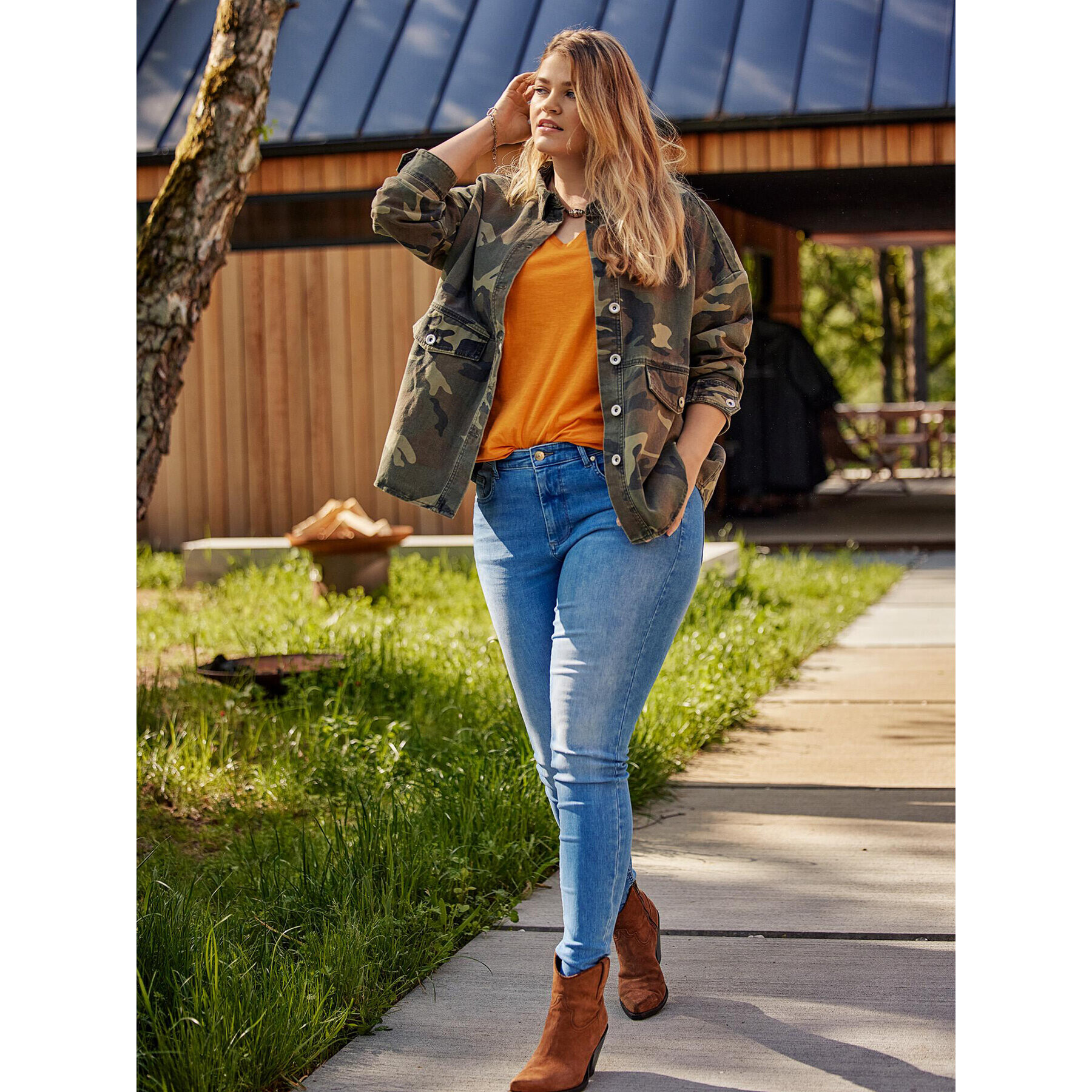 ONLY Carmakoma Дънки 15280921 Син Skinny Fit - Pepit.bg