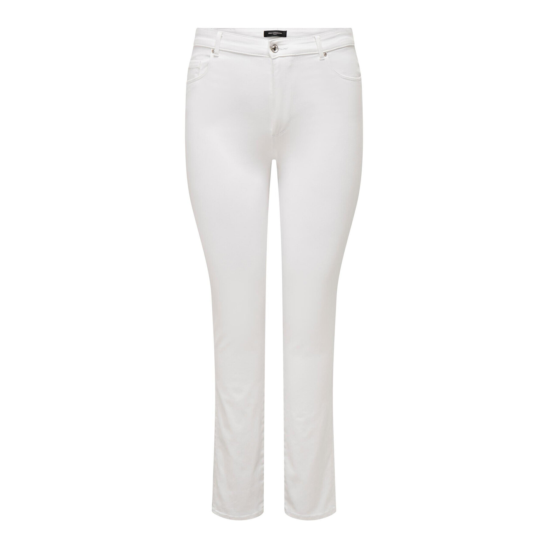 ONLY Carmakoma Дънки 15284613 Бял Straight Fit - Pepit.bg