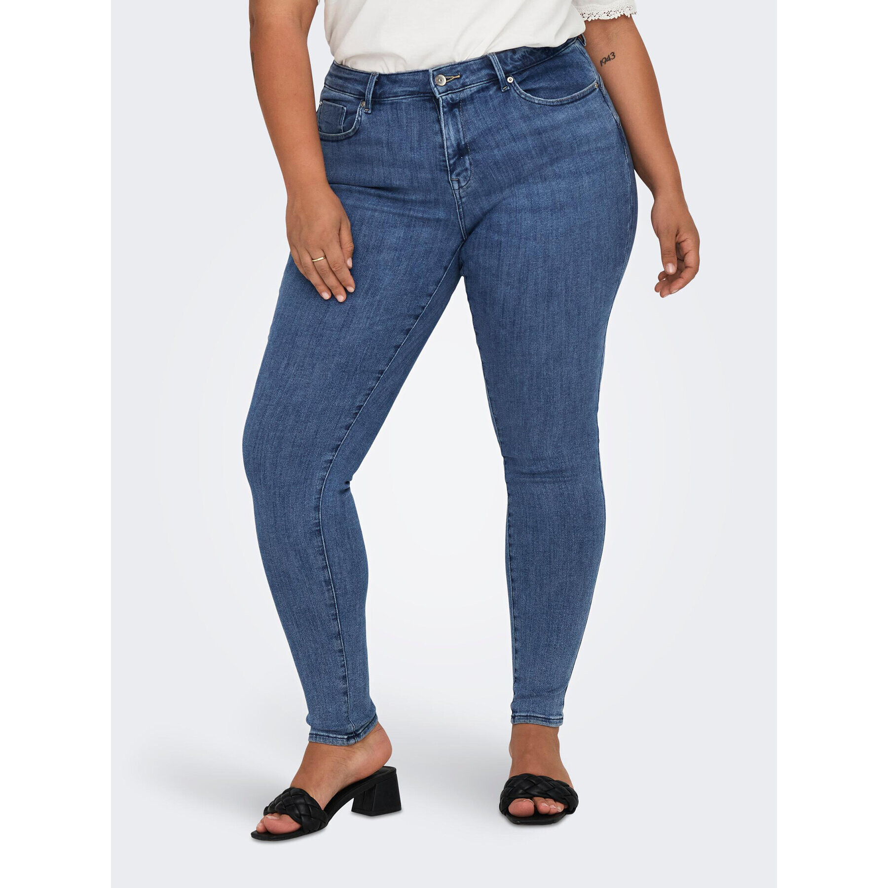 ONLY Carmakoma Дънки 15300955 Син Skinny Fit - Pepit.bg
