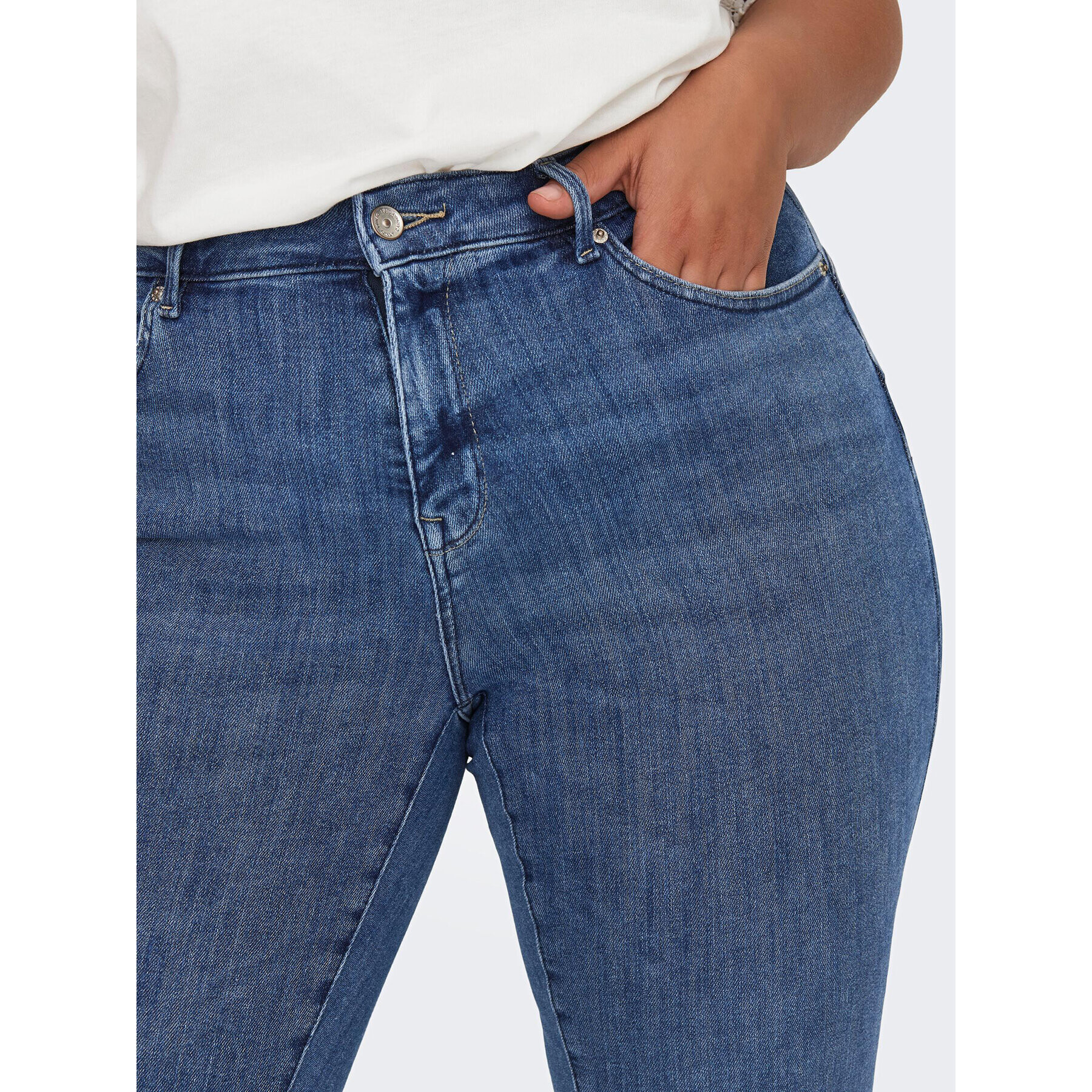 ONLY Carmakoma Дънки 15300955 Син Skinny Fit - Pepit.bg
