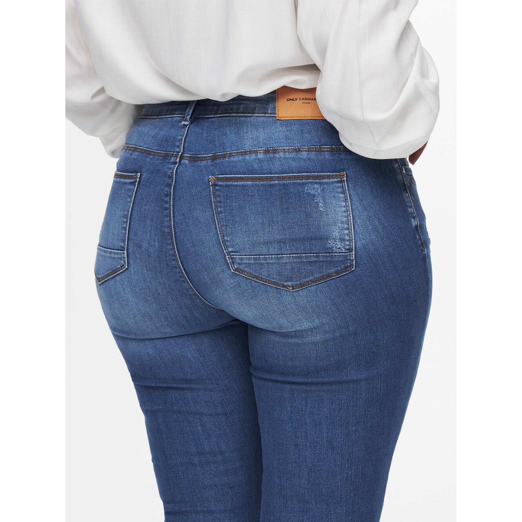 ONLY Carmakoma Дънки Karla 15218565 Син Skinny Fit - Pepit.bg