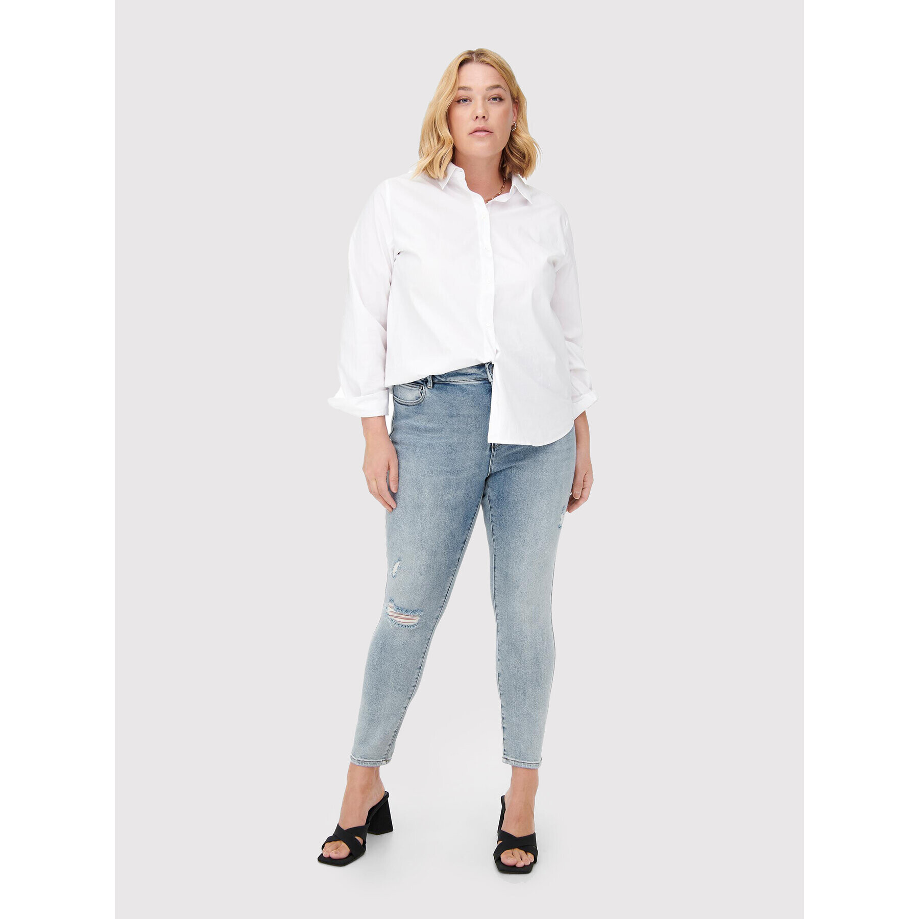 ONLY Carmakoma Дънки Kila 15260592 Син Skinny Fit - Pepit.bg