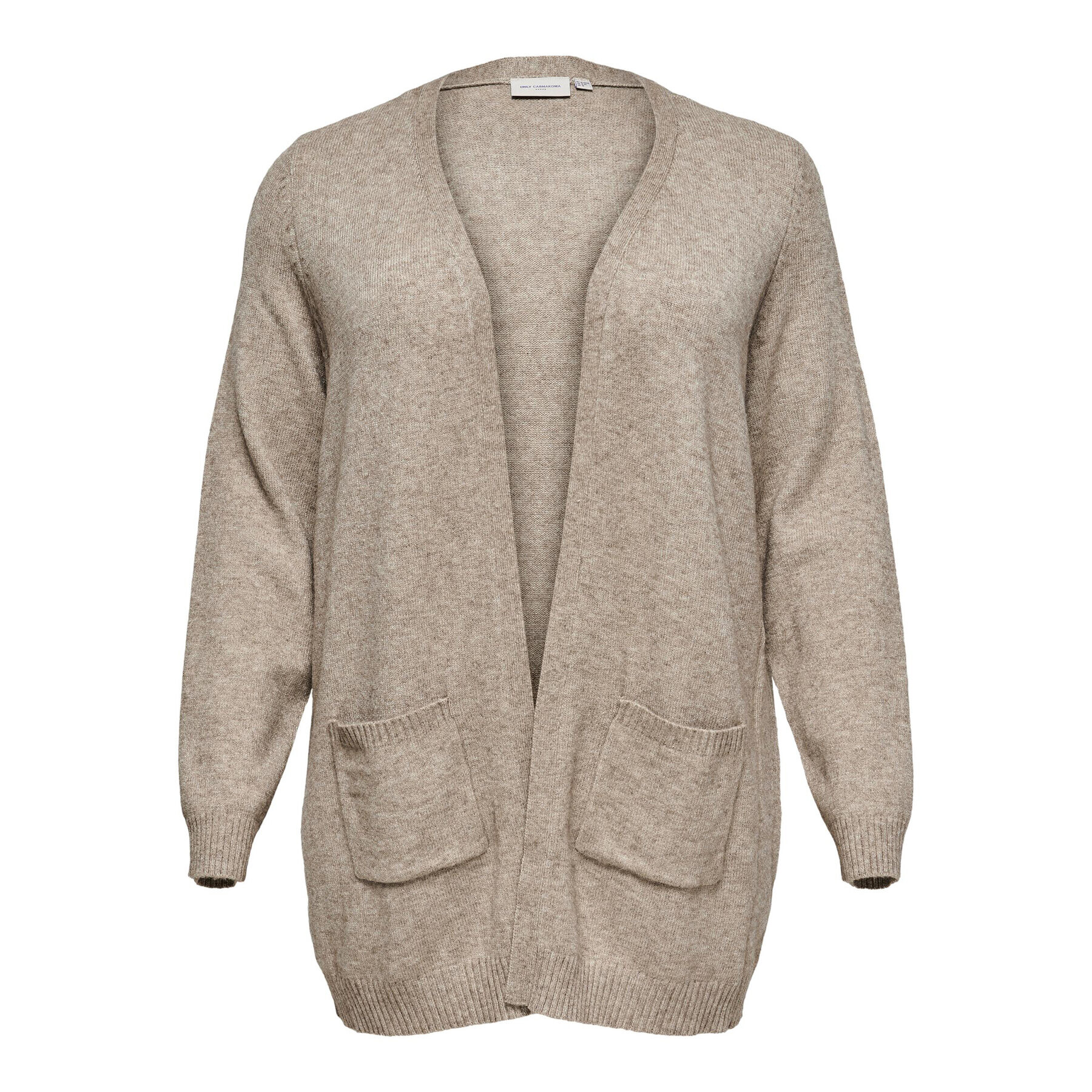 ONLY Carmakoma Кардиган 15219653 Бежов Regular Fit - Pepit.bg