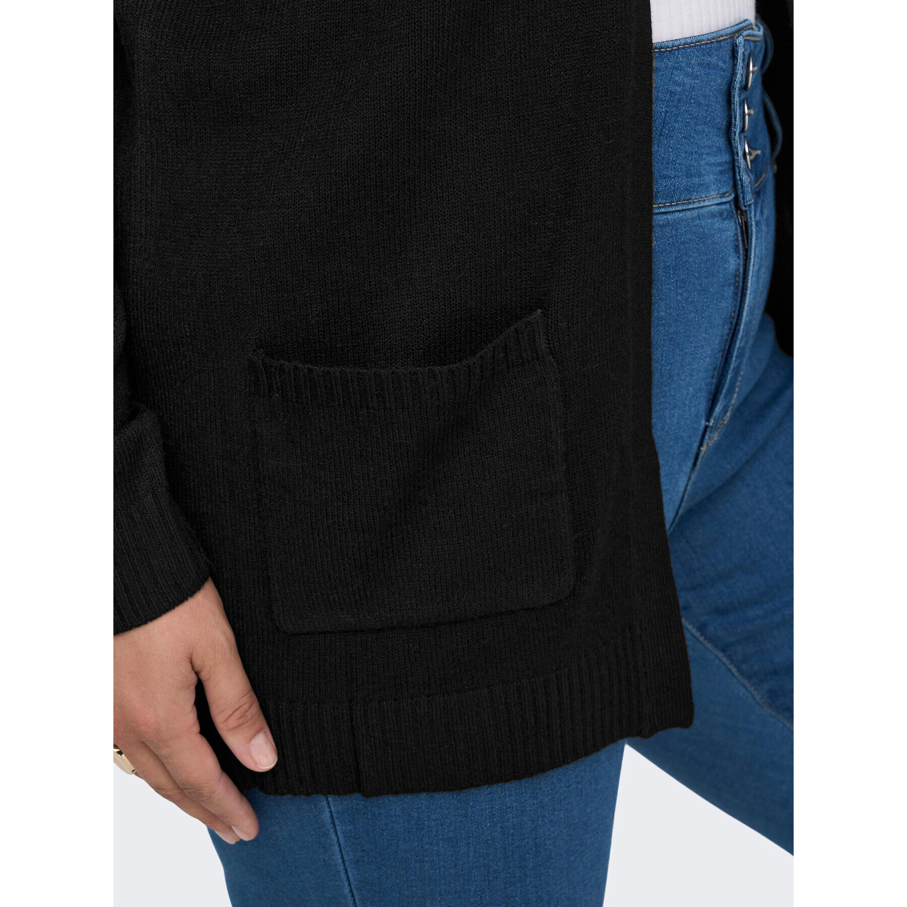ONLY Carmakoma Кардиган 15219653 Черен Regular Fit - Pepit.bg