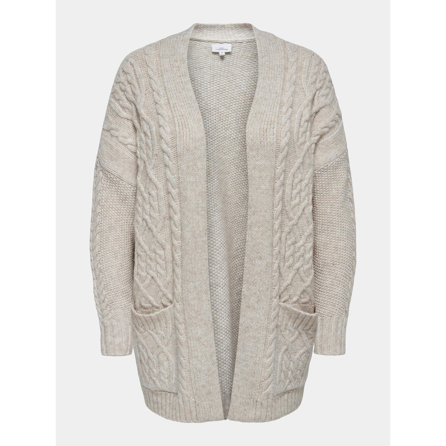ONLY Carmakoma Кардиган Cozy 15307263 Сив Regular Fit - Pepit.bg
