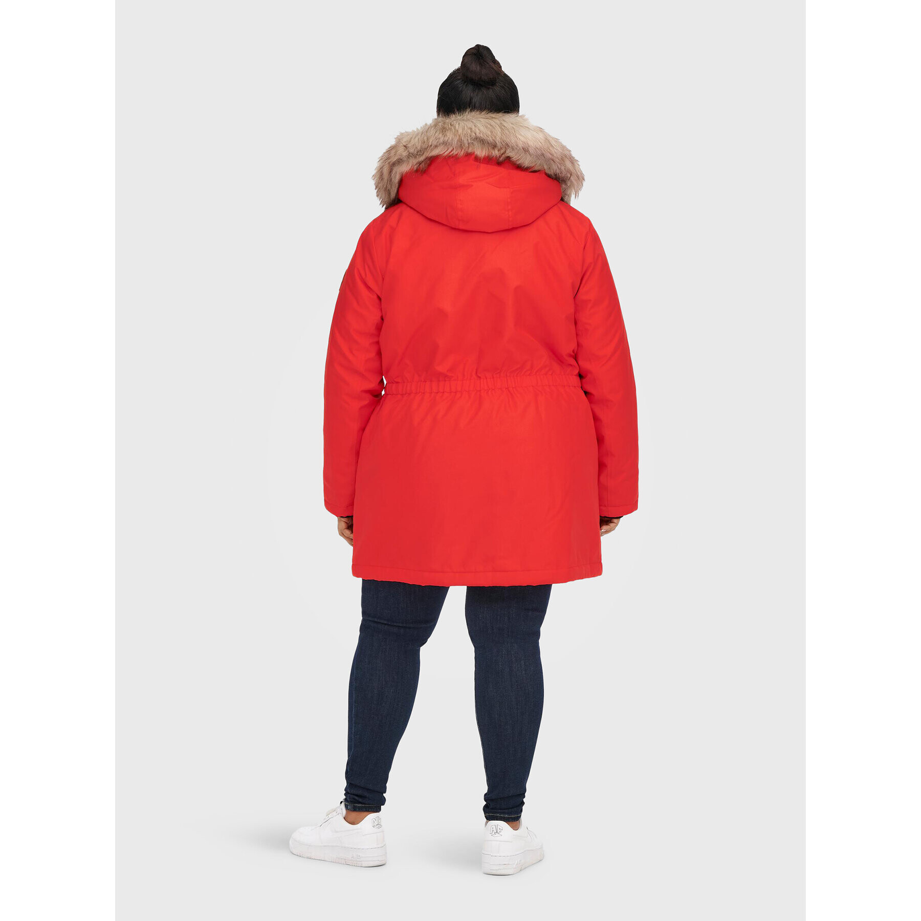 ONLY Carmakoma Парка Irena 15185999 Червен Regular Fit - Pepit.bg