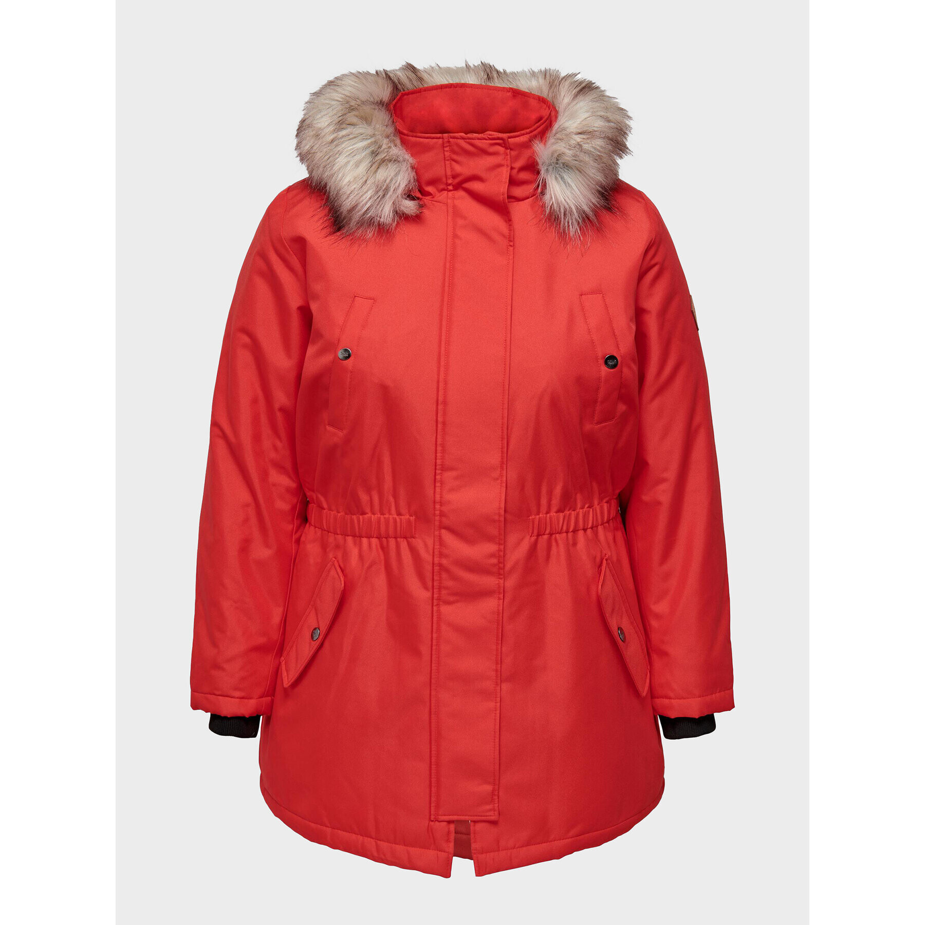 ONLY Carmakoma Парка Irena 15185999 Червен Regular Fit - Pepit.bg
