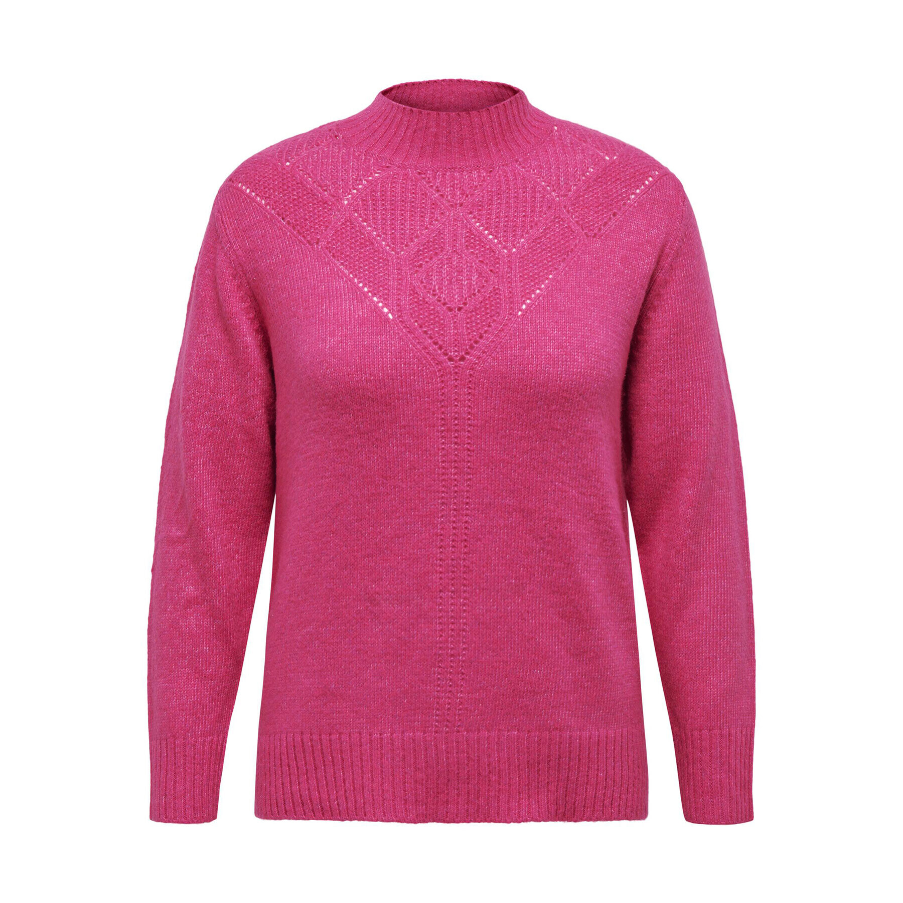 ONLY Carmakoma Поло 15296580 Розов Regular Fit - Pepit.bg