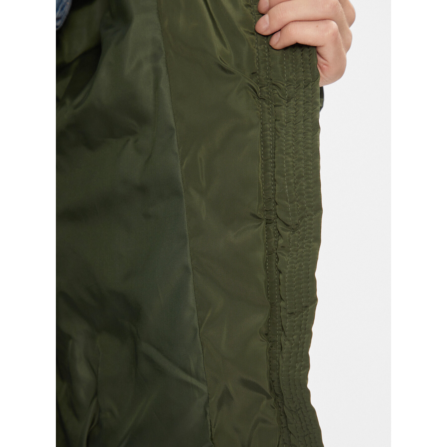 ONLY Carmakoma Пухено яке 15305702 Зелен Regular Fit - Pepit.bg