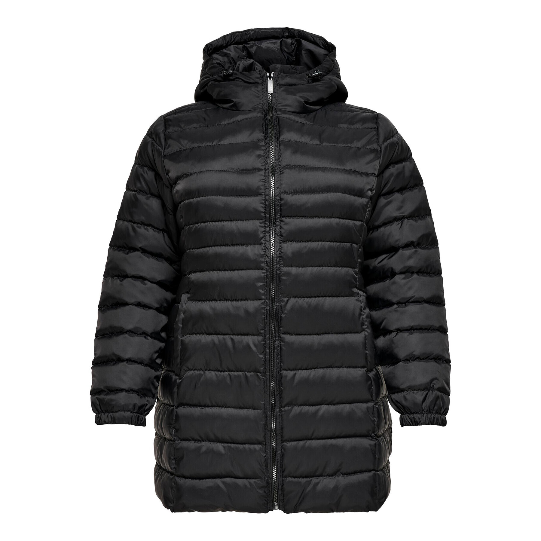 ONLY Carmakoma Пухено яке 15307022 Черен Regular Fit - Pepit.bg