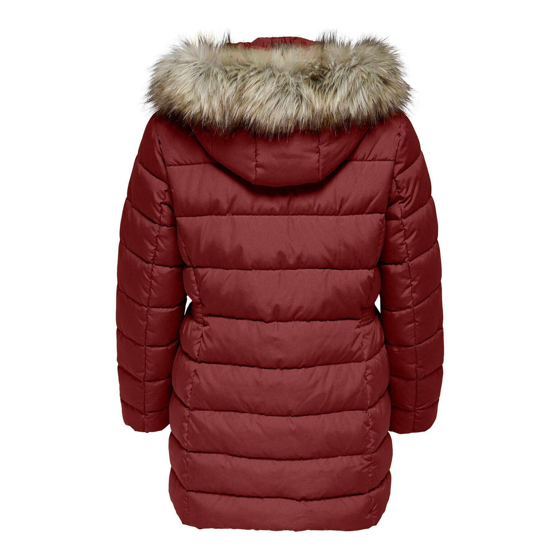 ONLY Carmakoma Пухено яке Luna 15206227 Червен Regular Fit - Pepit.bg