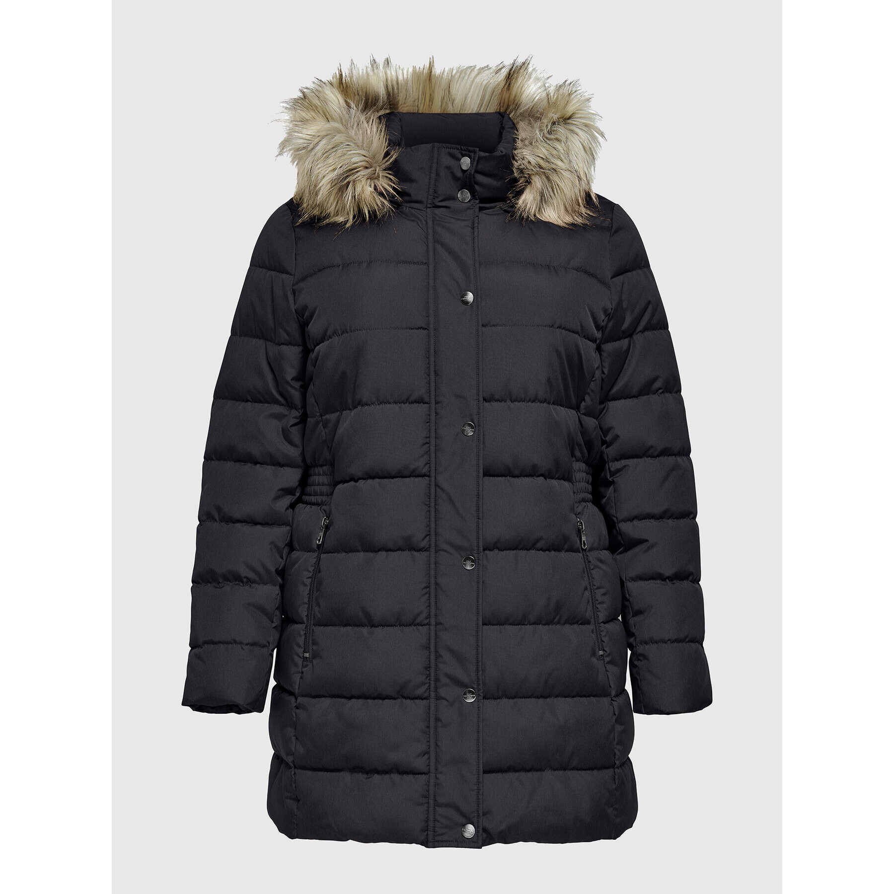 ONLY Carmakoma Пухено яке Luna 15206227 Сив Regular Fit - Pepit.bg