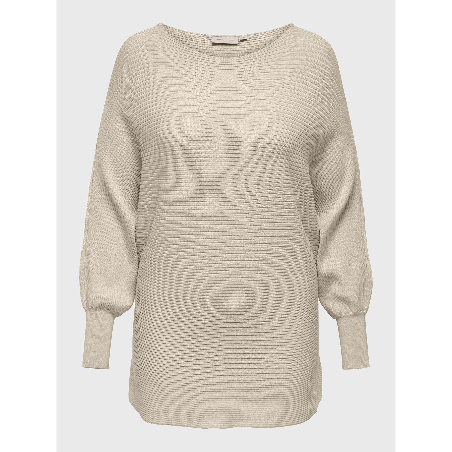 ONLY Carmakoma Пуловер Adaline Life 15257227 Бежов Regular Fit - Pepit.bg