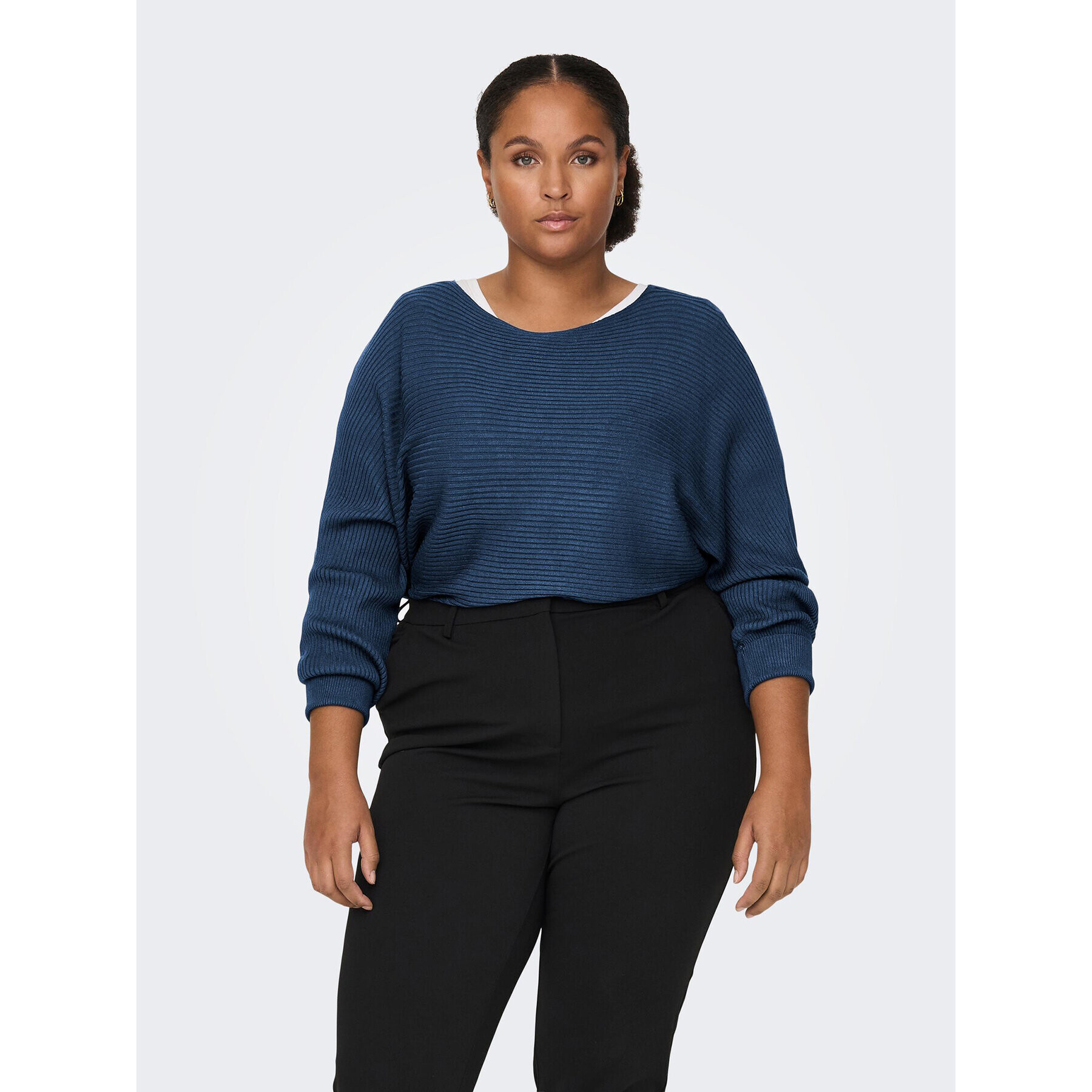 ONLY Carmakoma Пуловер Adaline Life 15257227 Зелен Regular Fit - Pepit.bg