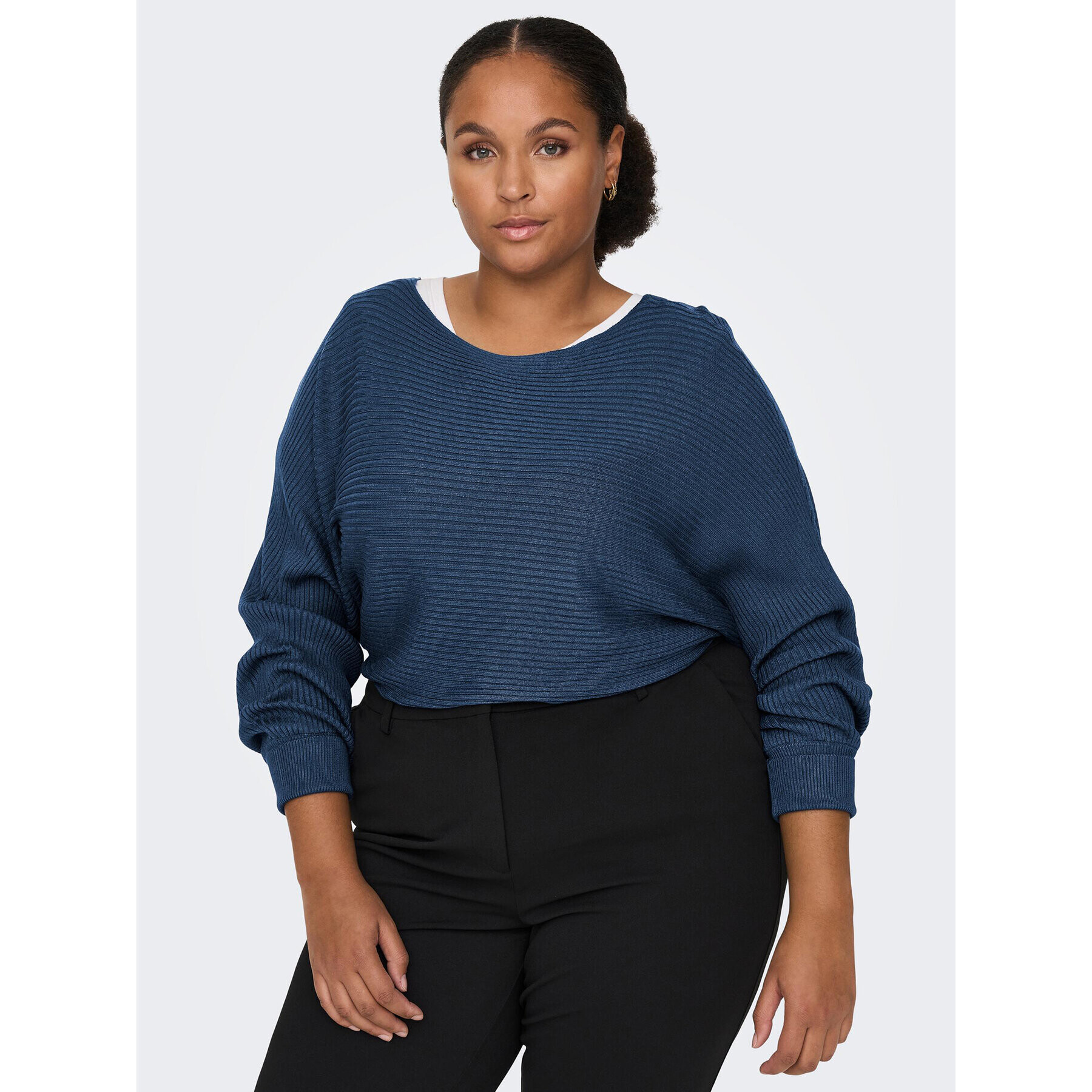 ONLY Carmakoma Пуловер Adaline Life 15257227 Зелен Regular Fit - Pepit.bg