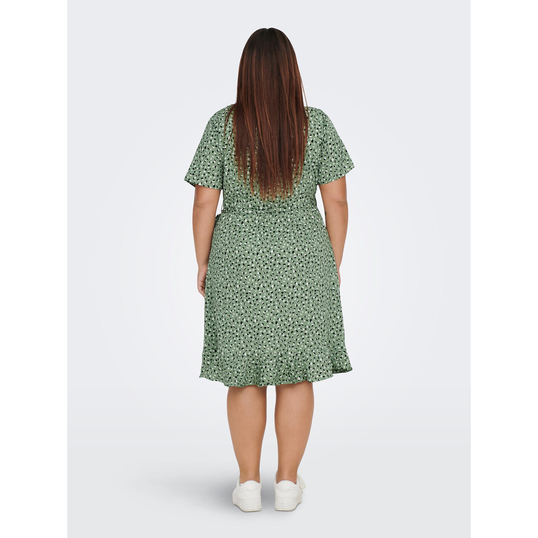 ONLY Carmakoma Рокля 15252210 Зелен Regular Fit - Pepit.bg