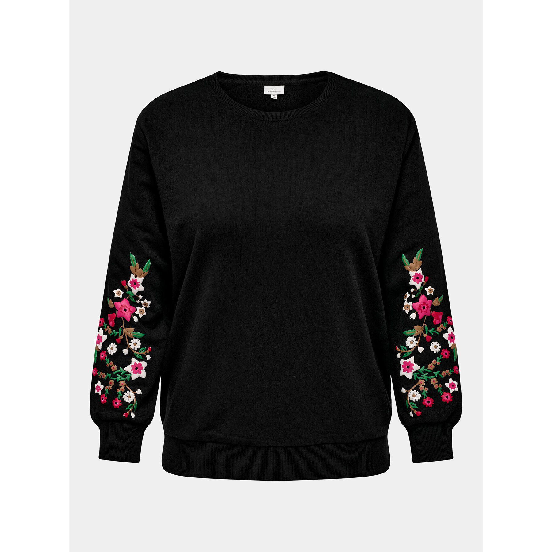 ONLY Carmakoma Суитшърт New Calla 15312877 Черен Regular Fit - Pepit.bg