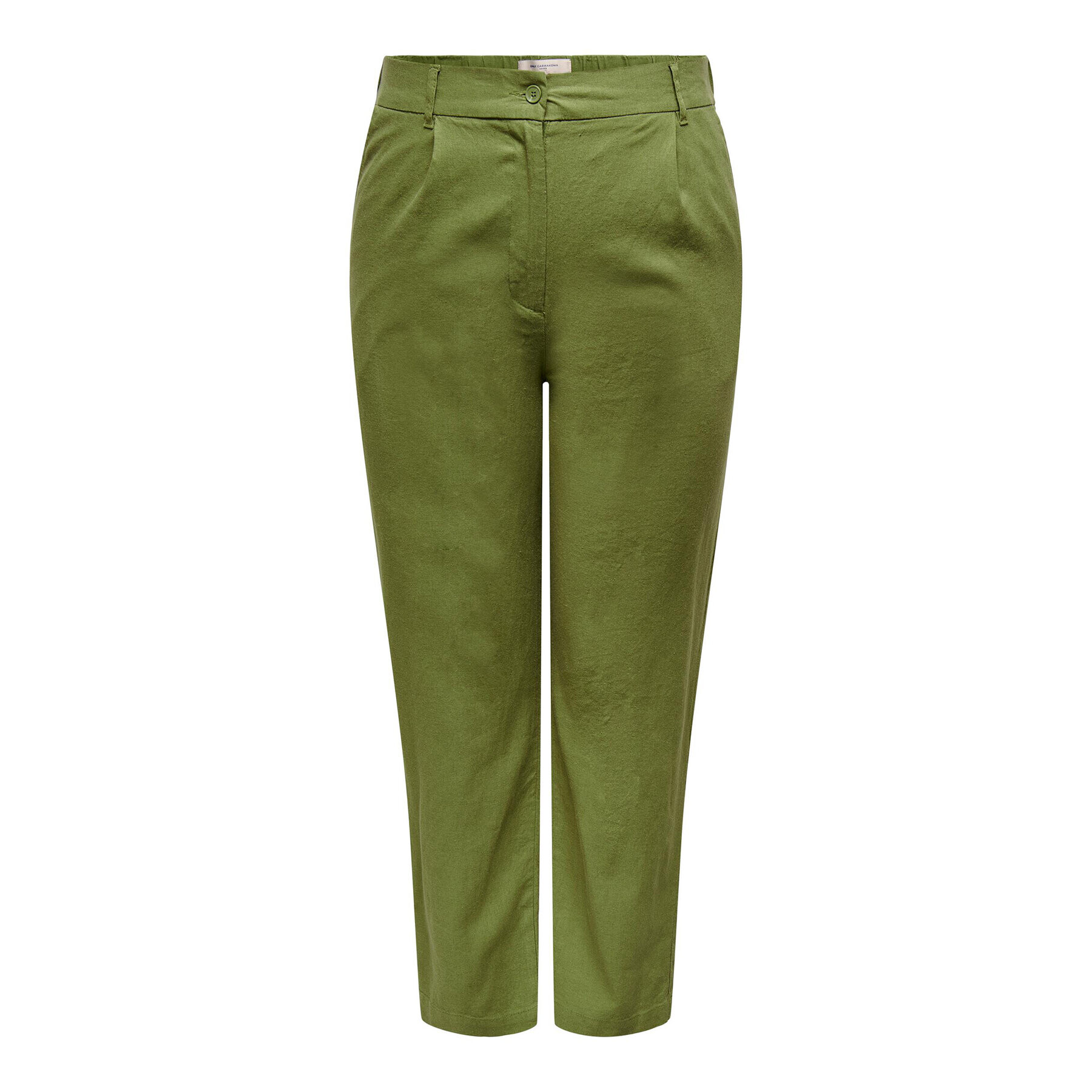ONLY Carmakoma Текстилни панталони 15280234 Зелен Regular Fit - Pepit.bg