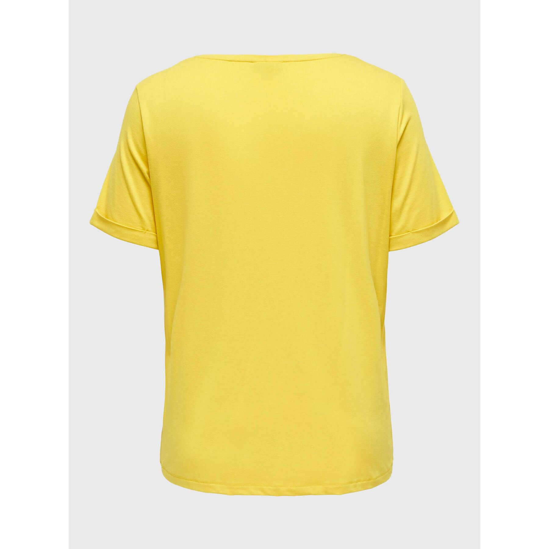 ONLY Carmakoma Тишърт 15238147 Жълт Regular Fit - Pepit.bg