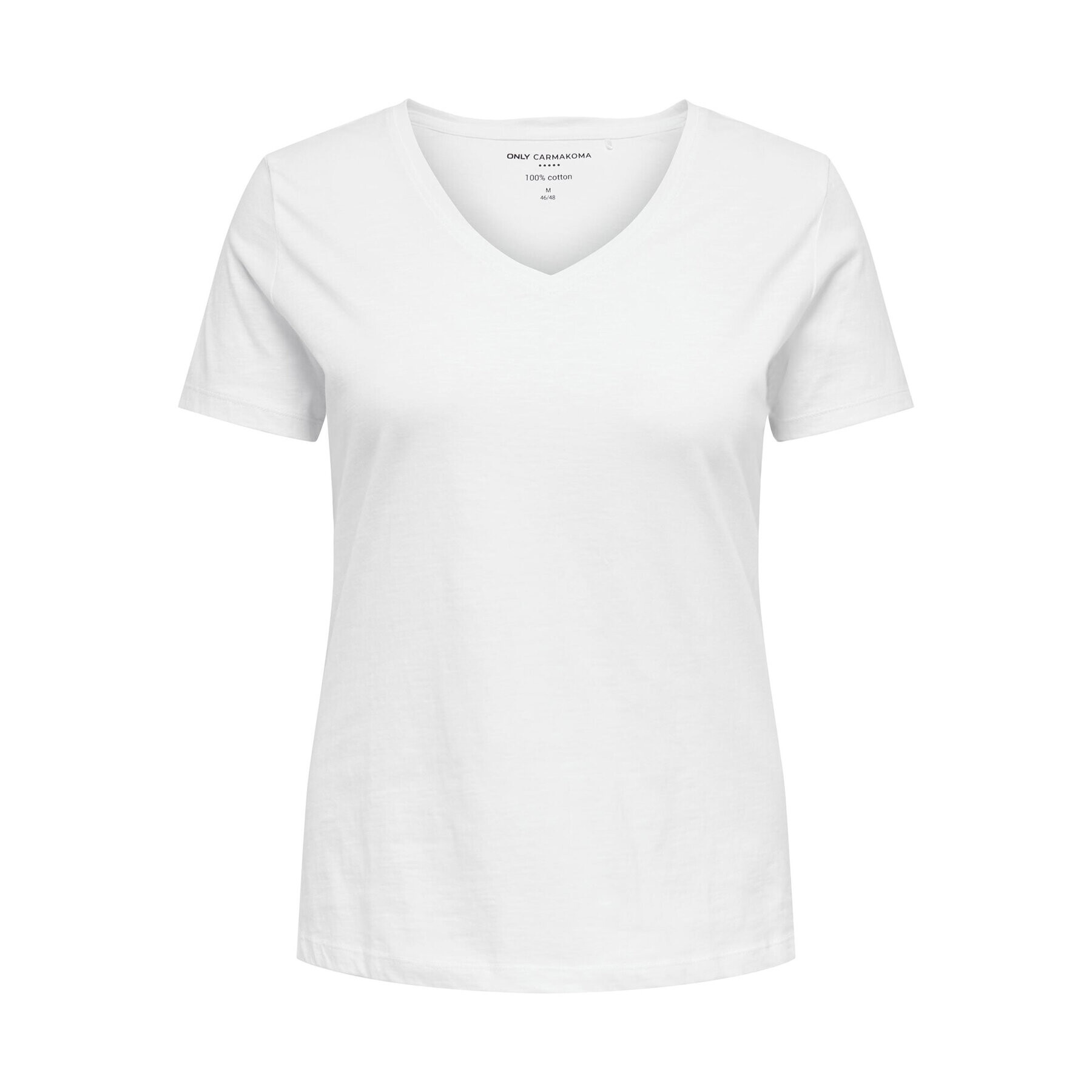 ONLY Carmakoma Тишърт 15285965 Бял Regular Fit - Pepit.bg