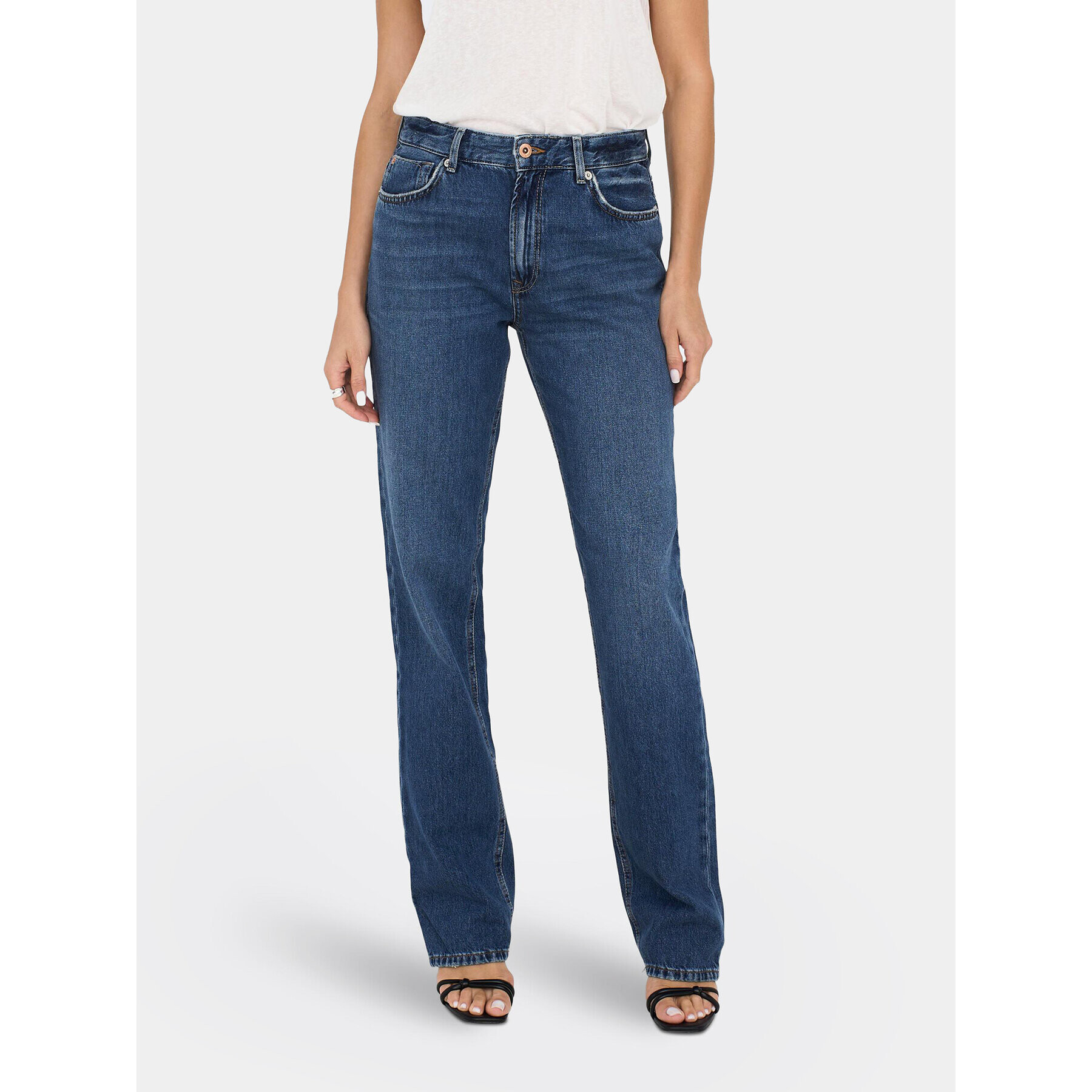 ONLY Дънки Jaci 15296923 Син Straight Fit - Pepit.bg
