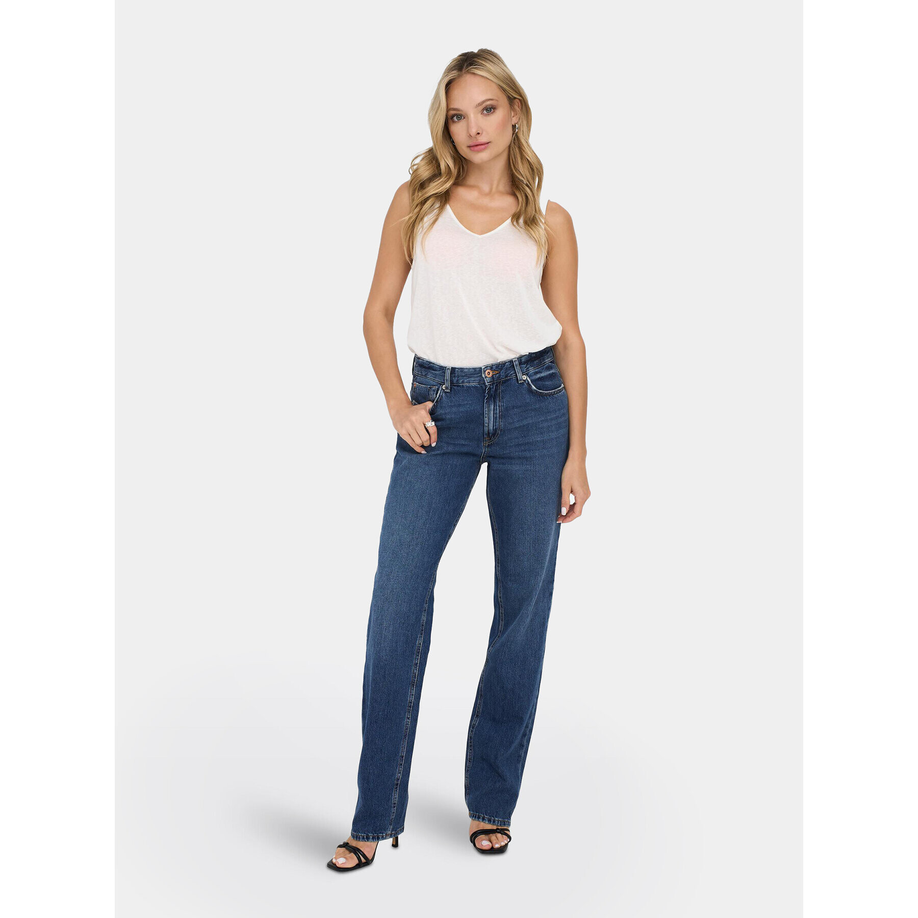 ONLY Дънки Jaci 15296923 Син Straight Fit - Pepit.bg