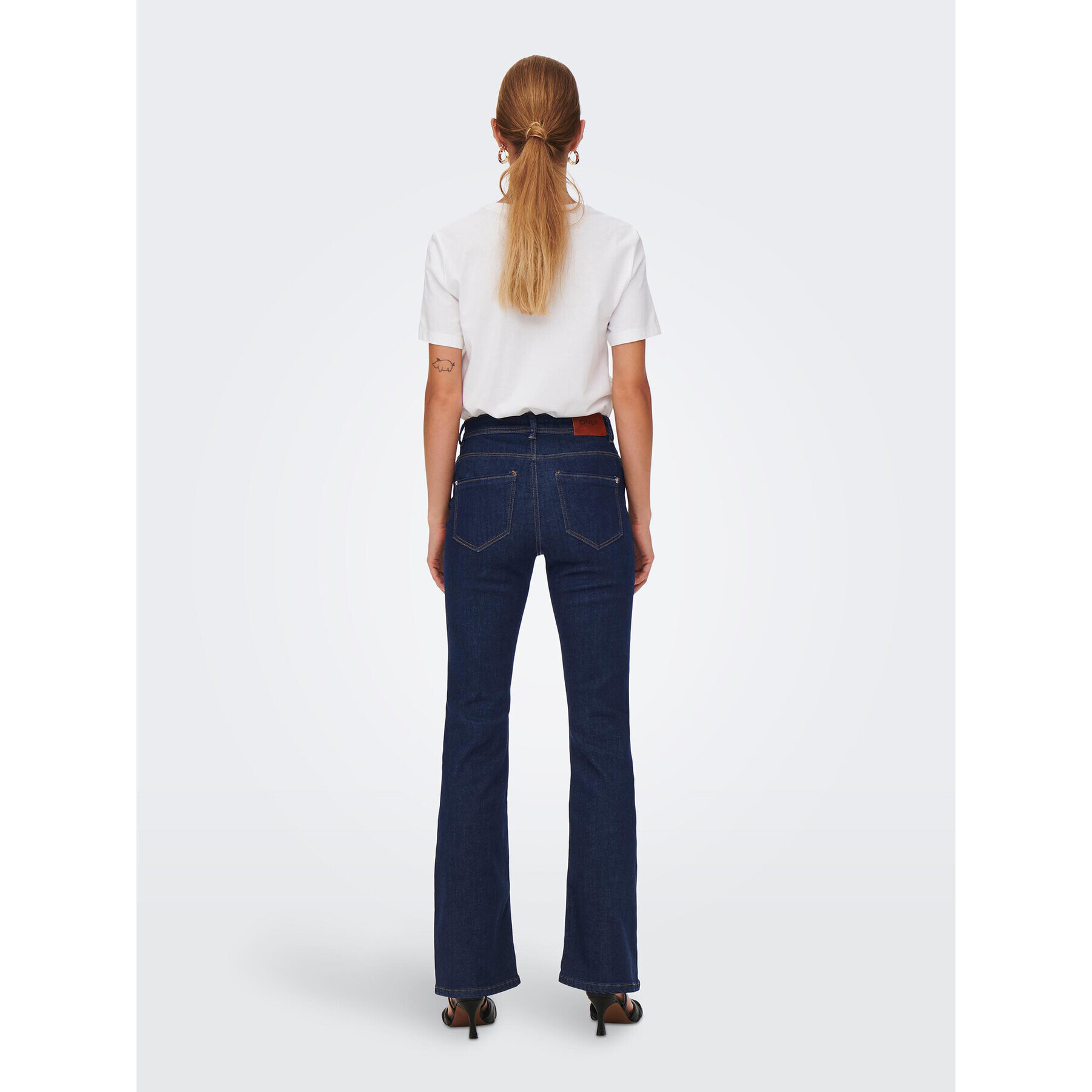 ONLY Дънки Wauw 15230472 Тъмносин Flare Fit - Pepit.bg