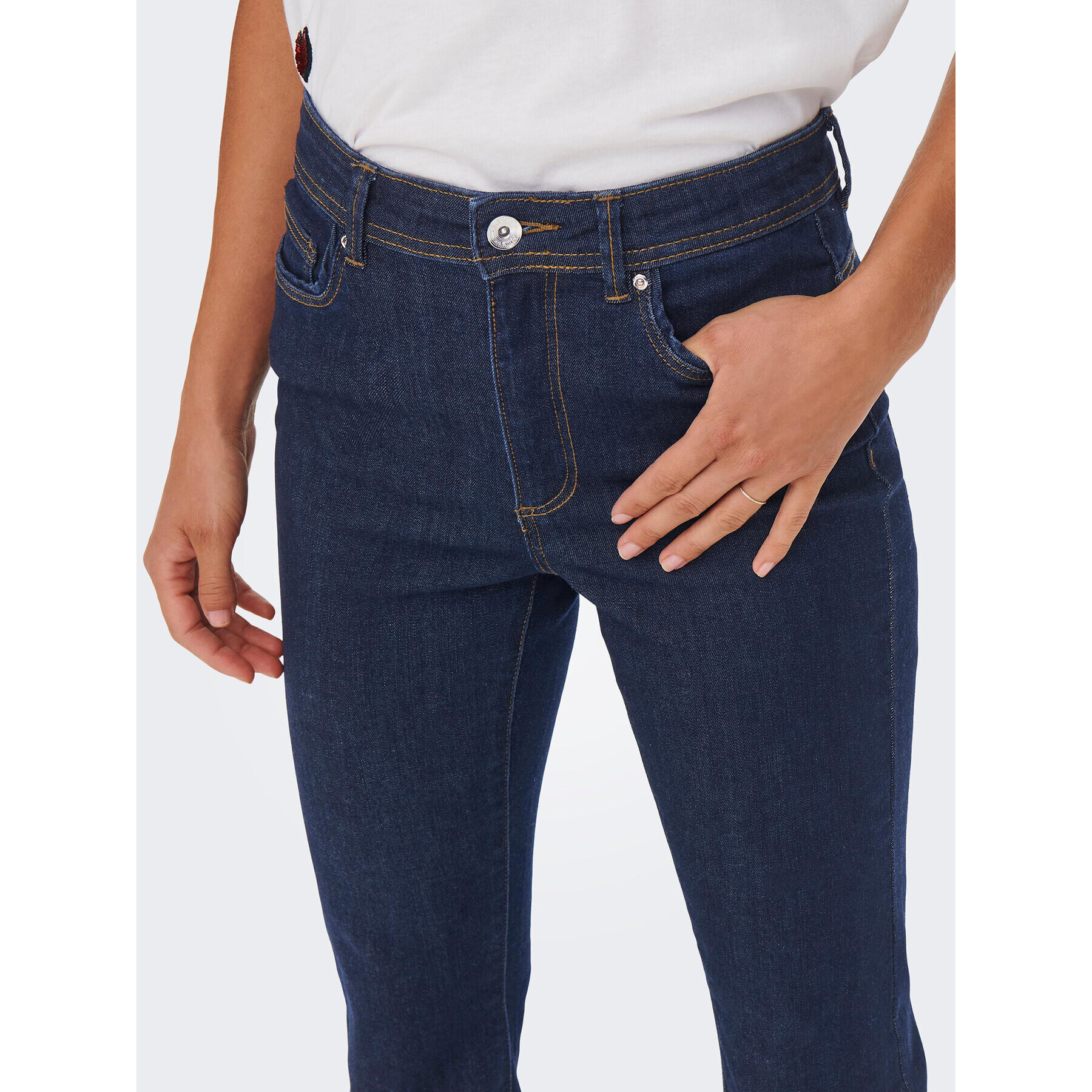 ONLY Дънки Wauw 15230472 Тъмносин Flare Fit - Pepit.bg