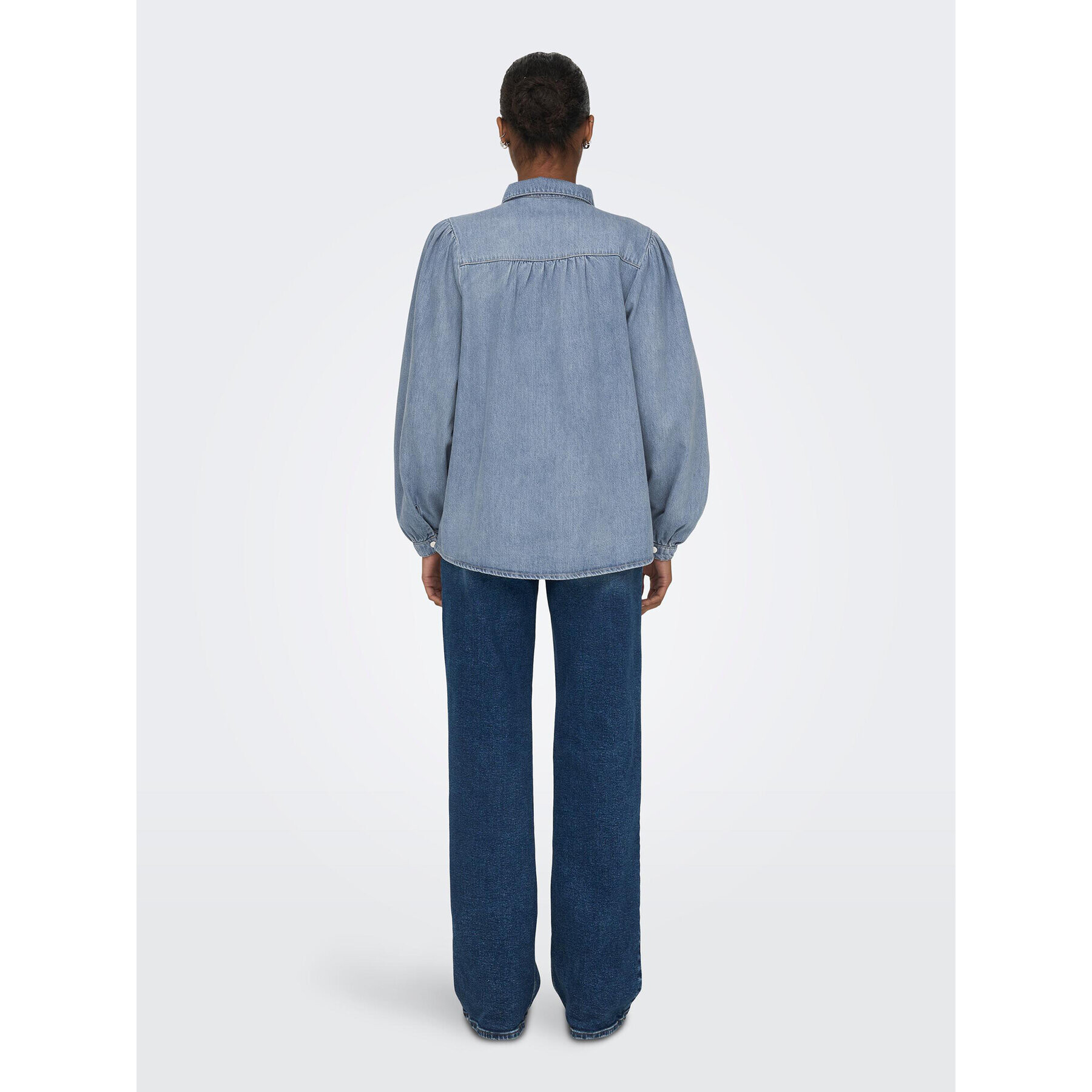 ONLY дънкова риза 15267501 Син Standard Fit - Pepit.bg