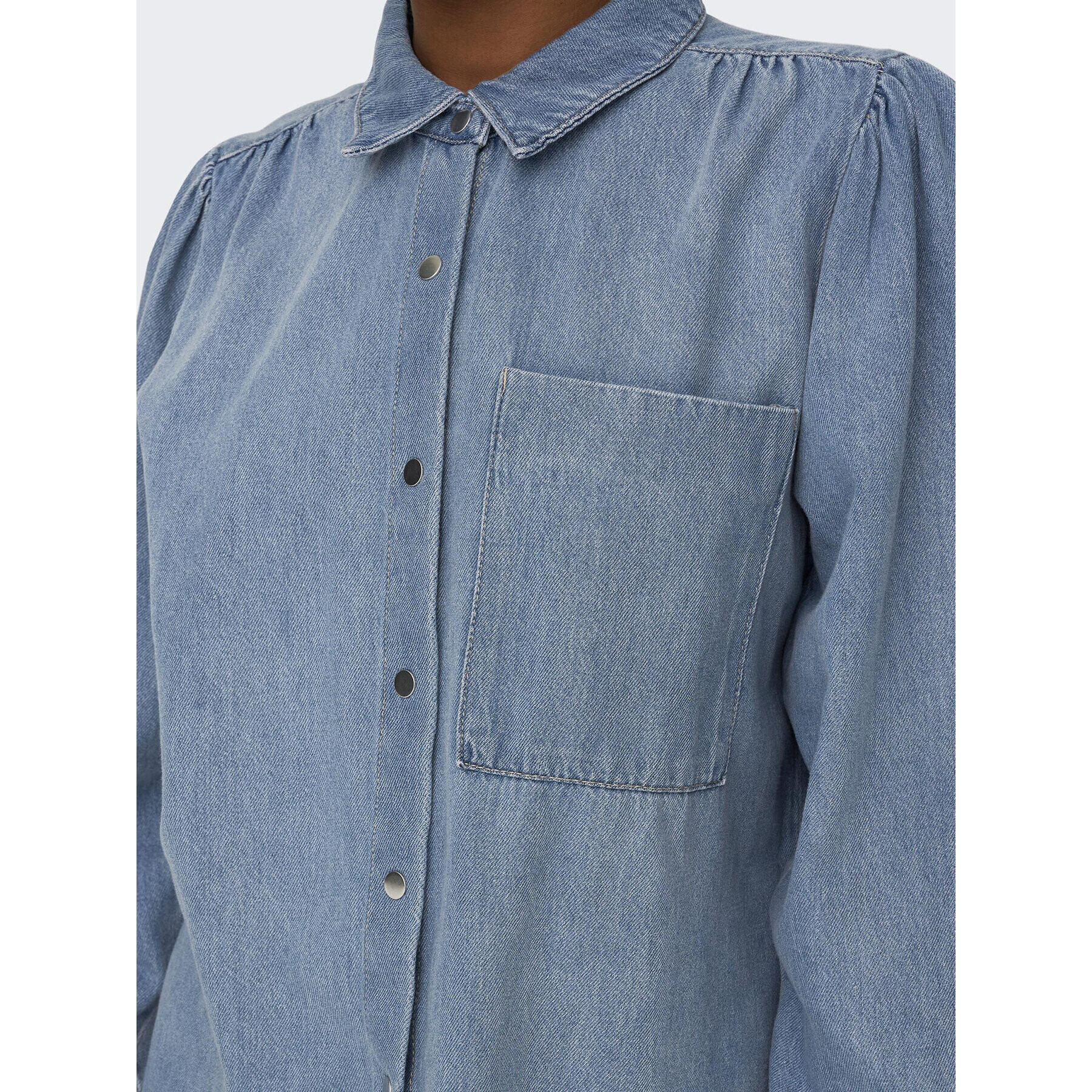 ONLY дънкова риза 15267501 Син Standard Fit - Pepit.bg