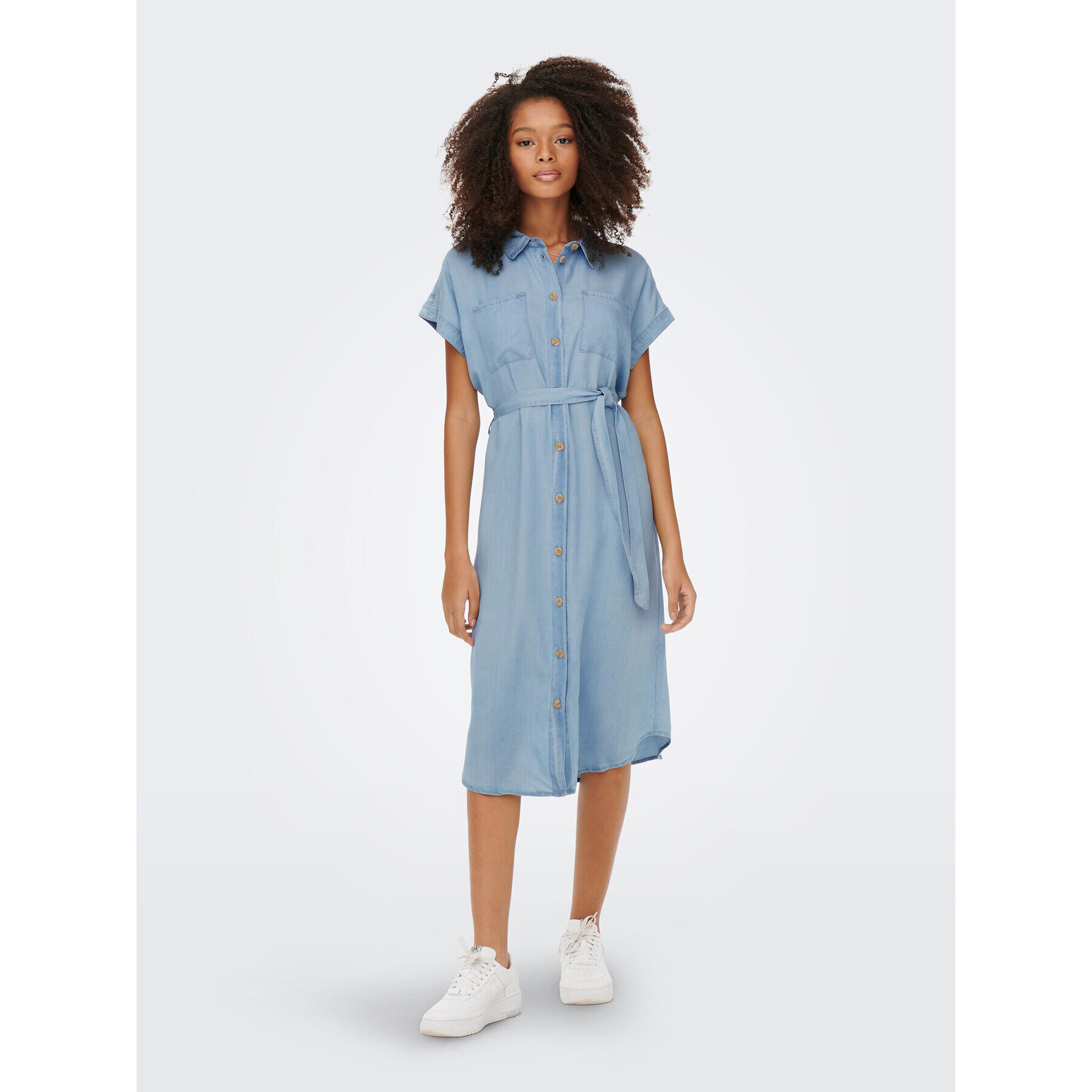 ONLY Дънкова рокля 15250429 Син Loose Fit - Pepit.bg