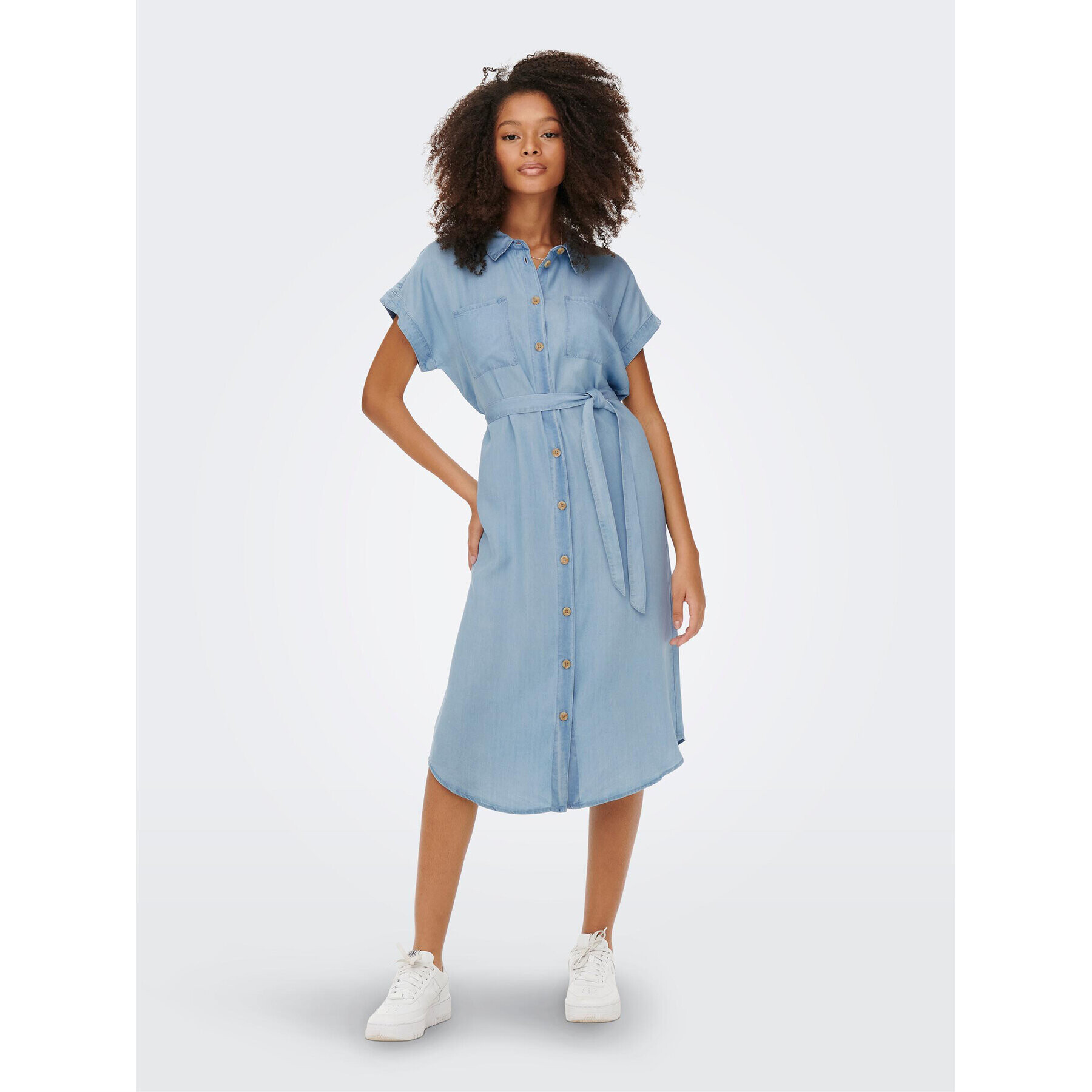 ONLY Дънкова рокля 15250429 Син Loose Fit - Pepit.bg