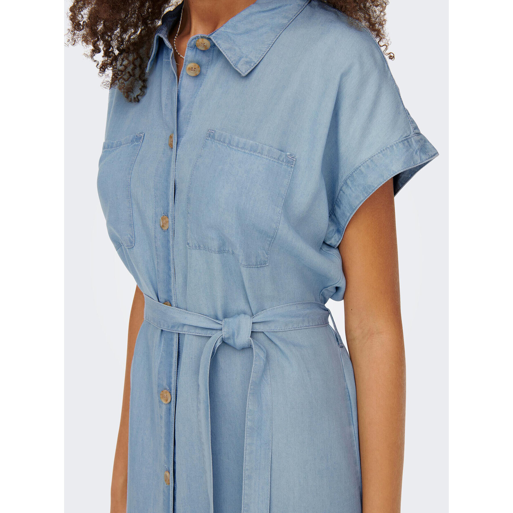 ONLY Дънкова рокля 15250429 Син Loose Fit - Pepit.bg