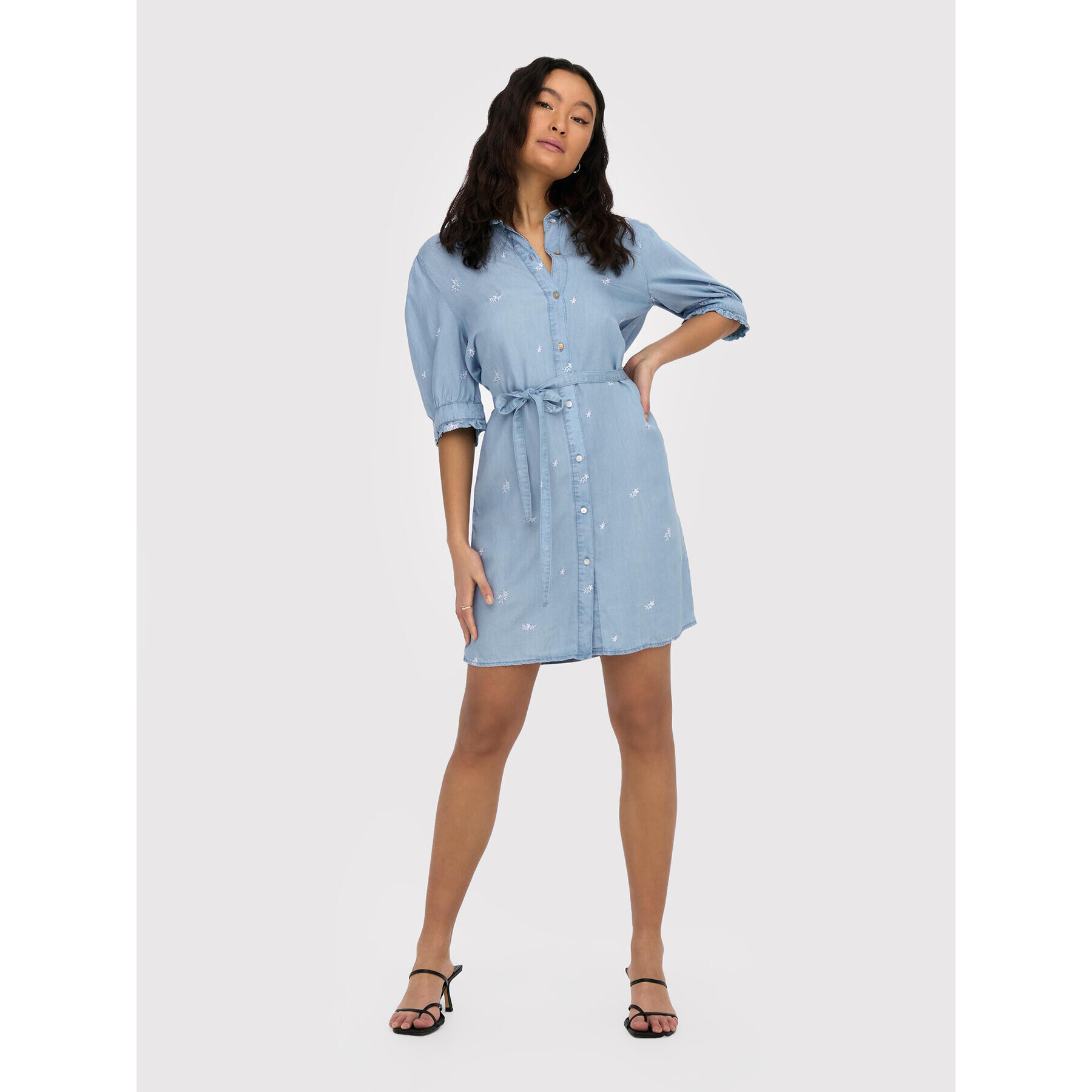 ONLY Дънкова рокля Candice 15258997 Син Regular Fit - Pepit.bg