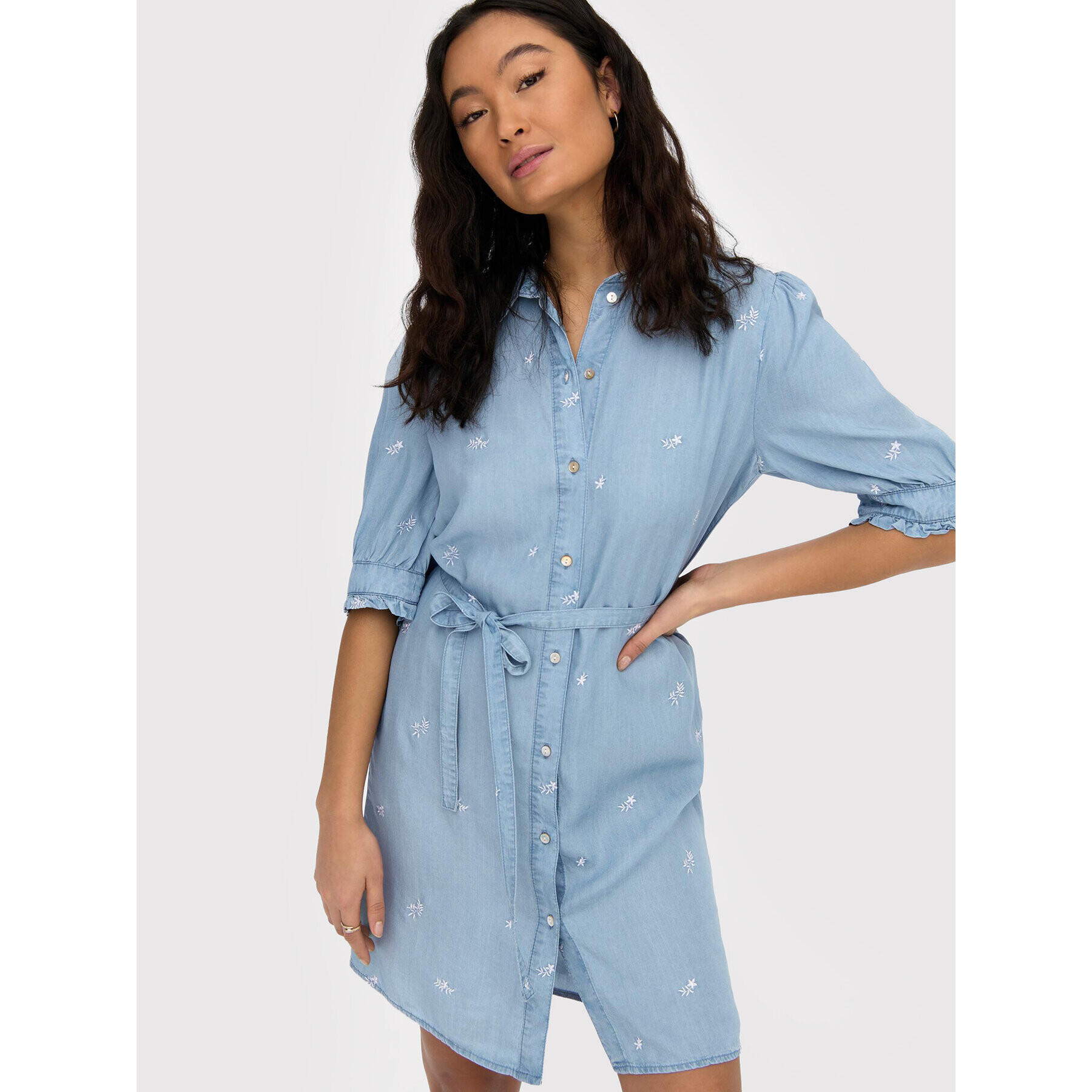 ONLY Дънкова рокля Candice 15258997 Син Regular Fit - Pepit.bg