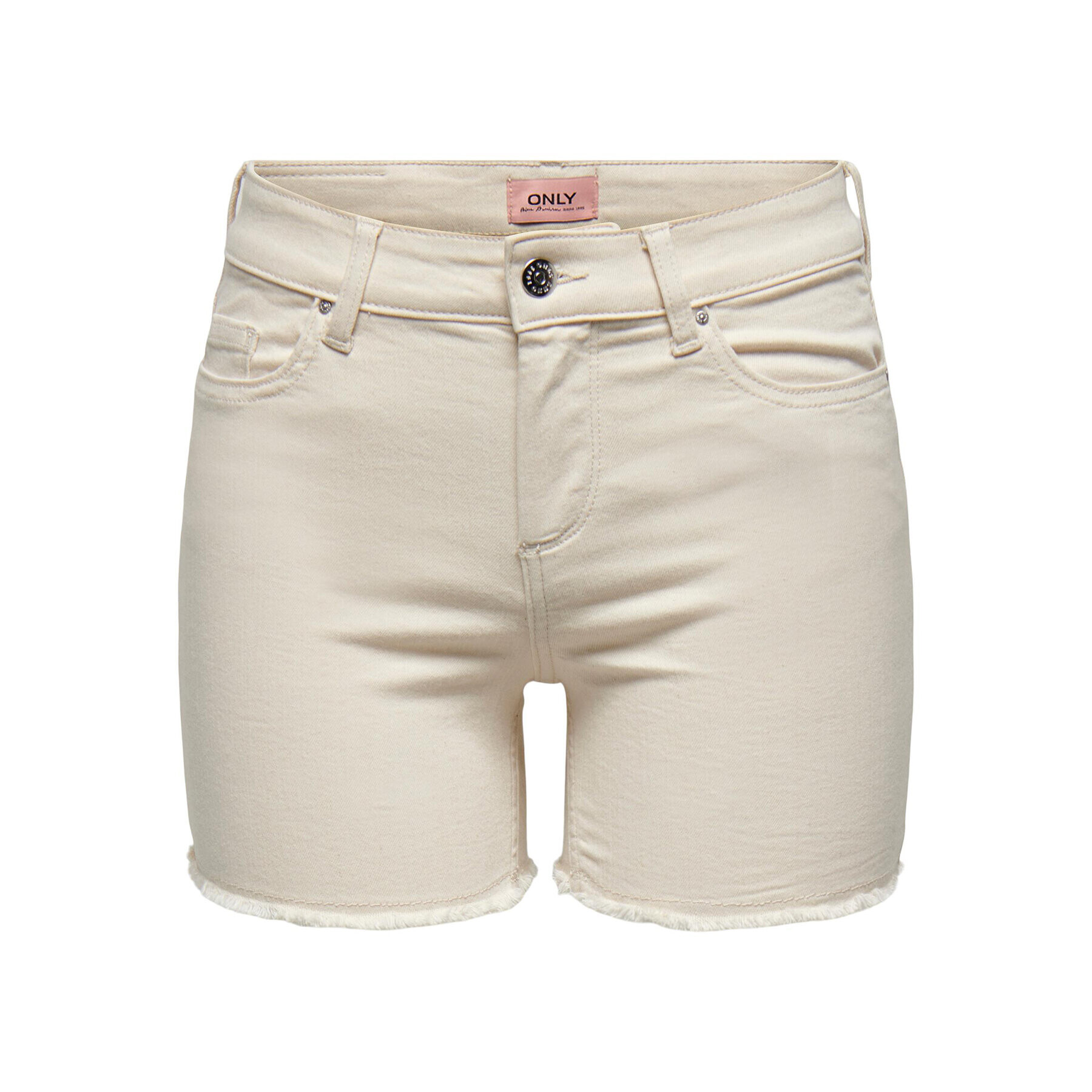 ONLY Дънкови шорти 15196303 Екрю Regular Fit - Pepit.bg